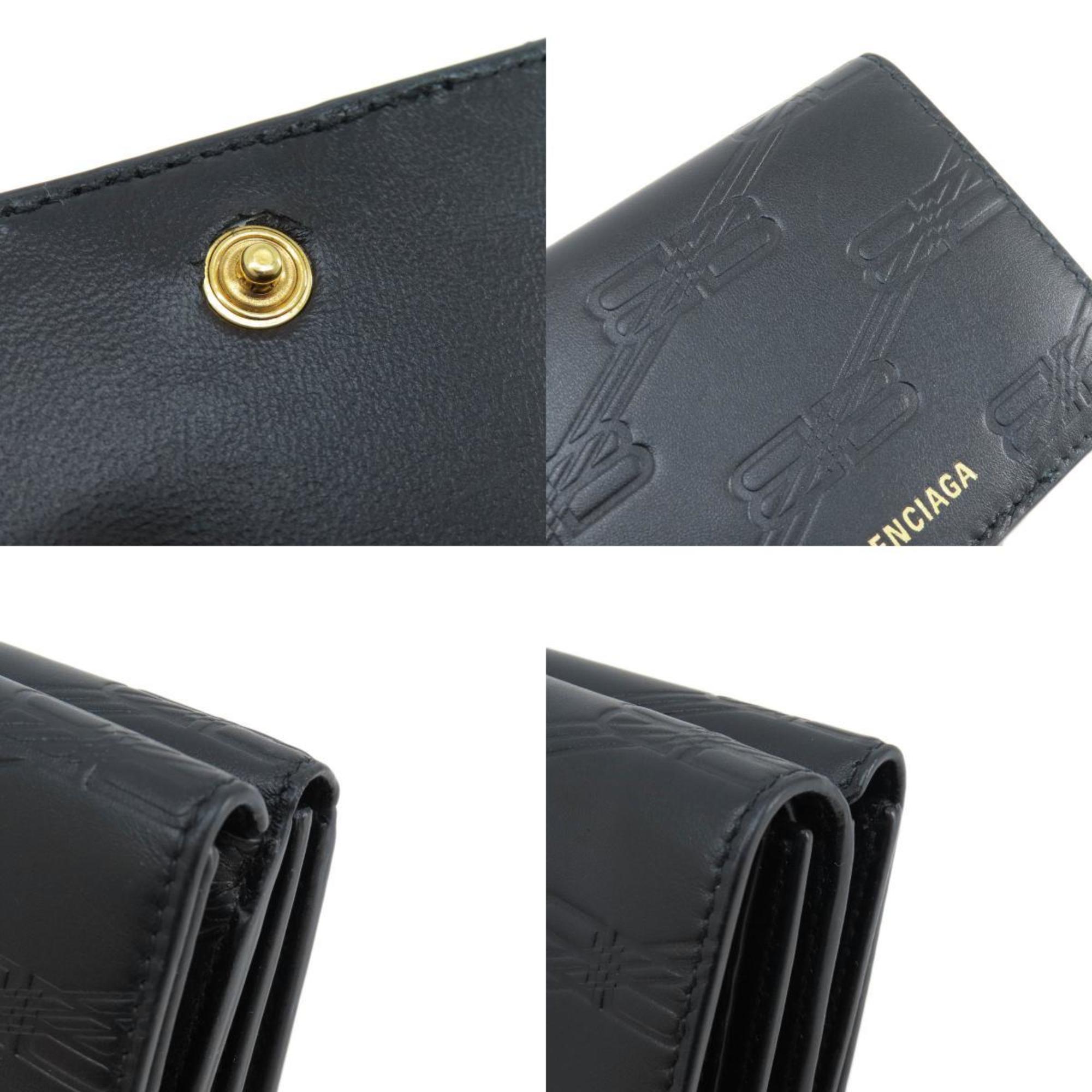 Balenciaga Black Leather Wallet (Bi-Fold) (Pre-Owned)