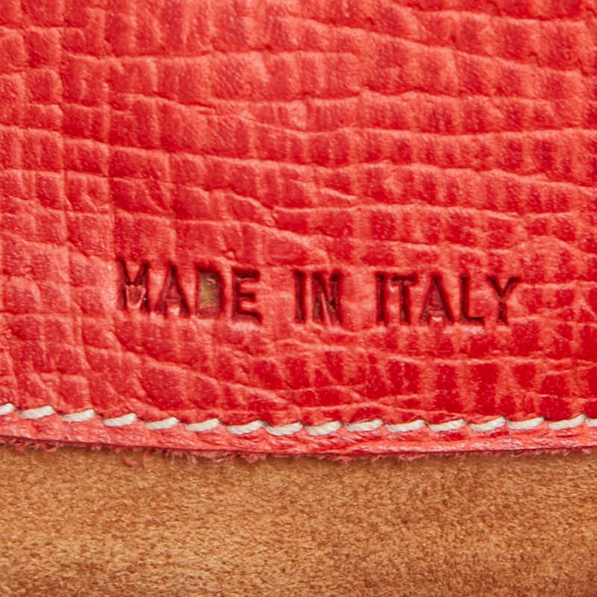 Loewe Red Color Leather Backpack (Pre-Owned)