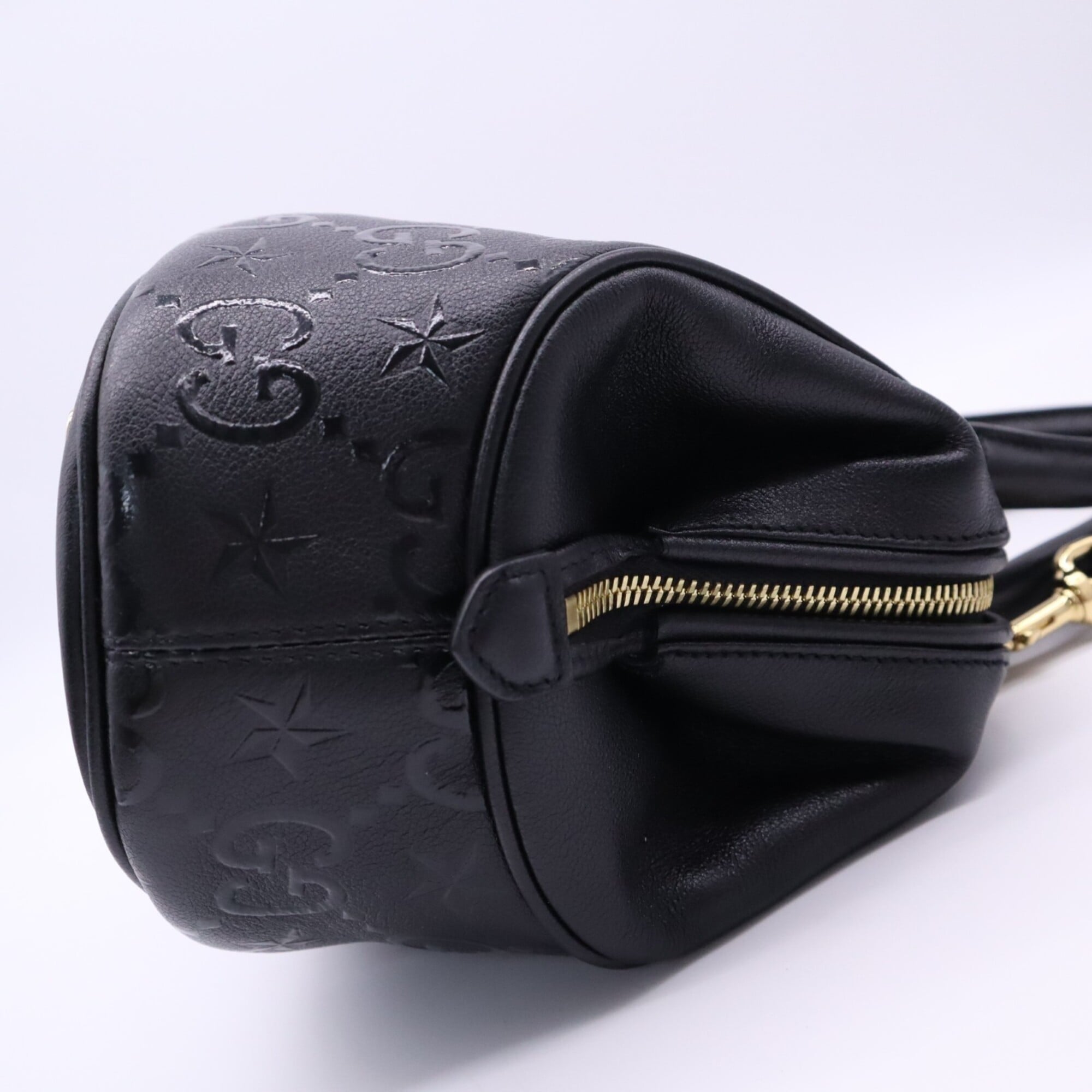Gucci Beige Brown Leather Handbag Shoulder Bag (Pre-Owned)