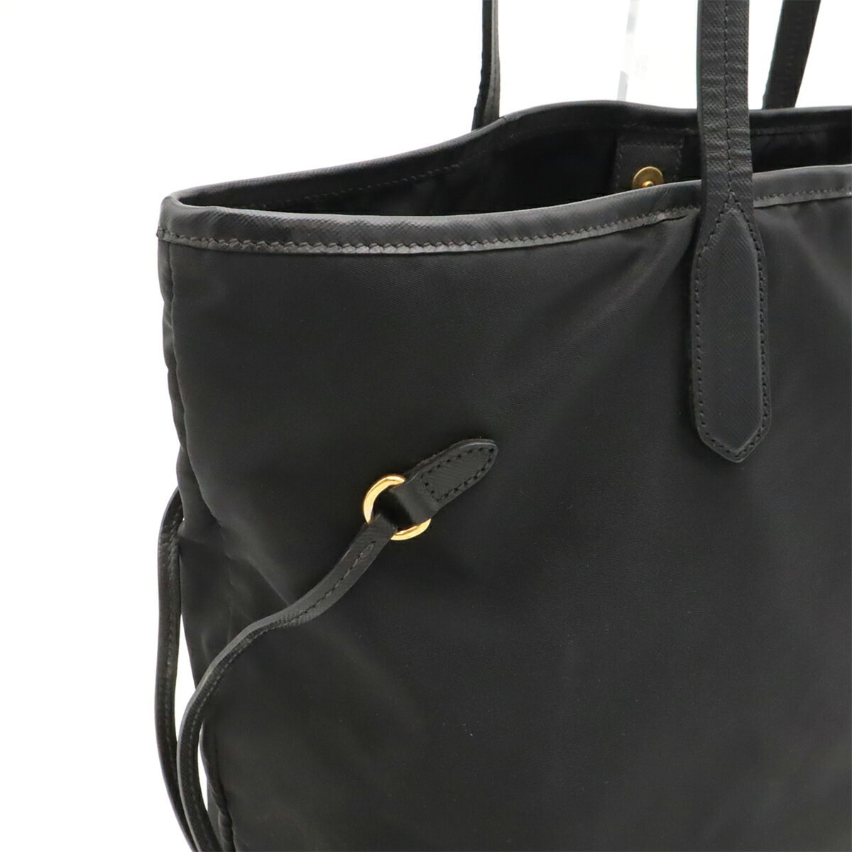 Prada Black Nero Nylon Shoulder Bag Tote Bag (Pre-Owned)