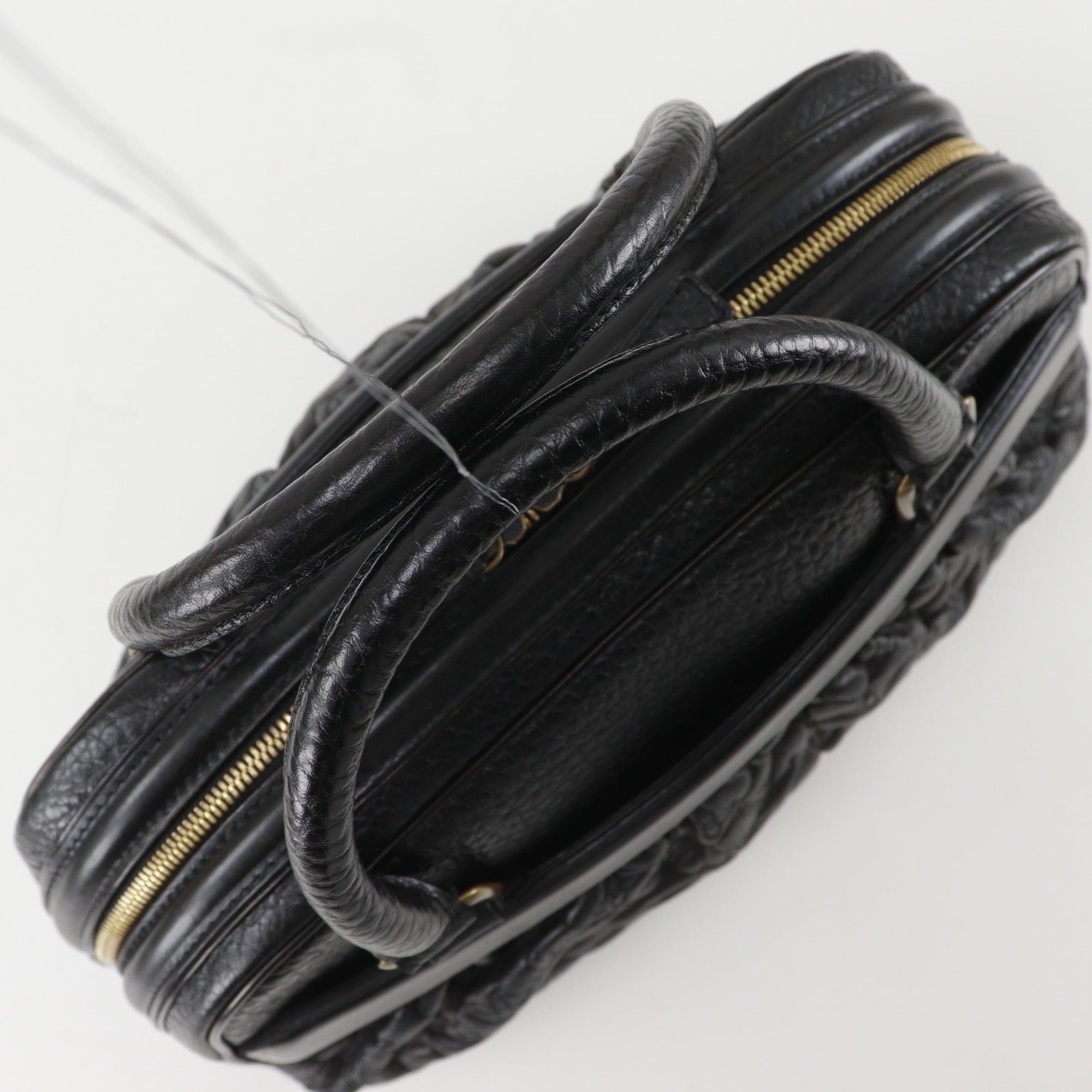 Louis Vuitton Black Monogram Noir Monogram Leather Handbag (Pre-Owned)