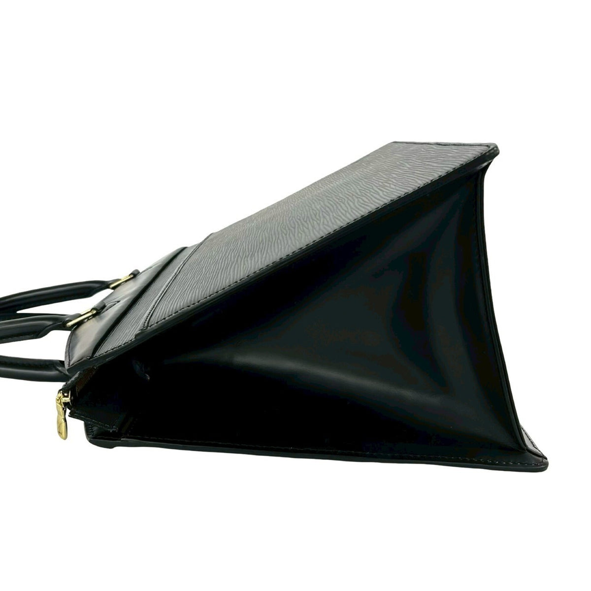 Louis Vuitton Black Leather Handbag Tote Bag (Pre-Owned)