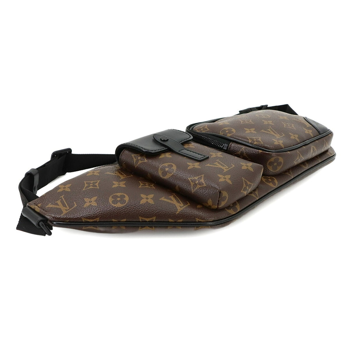 Louis Vuitton Black Monogram Macassar Monogram Fanny Pack Sling Bag (Pre-Owned)
