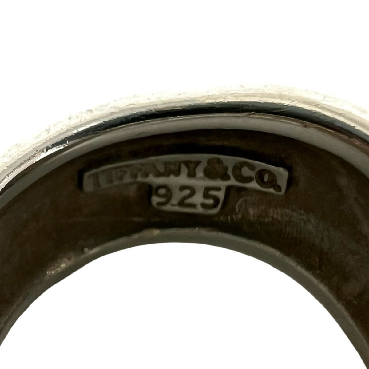 Tiffany Silver Silver 925 Band Ring (Pre-Owned)
