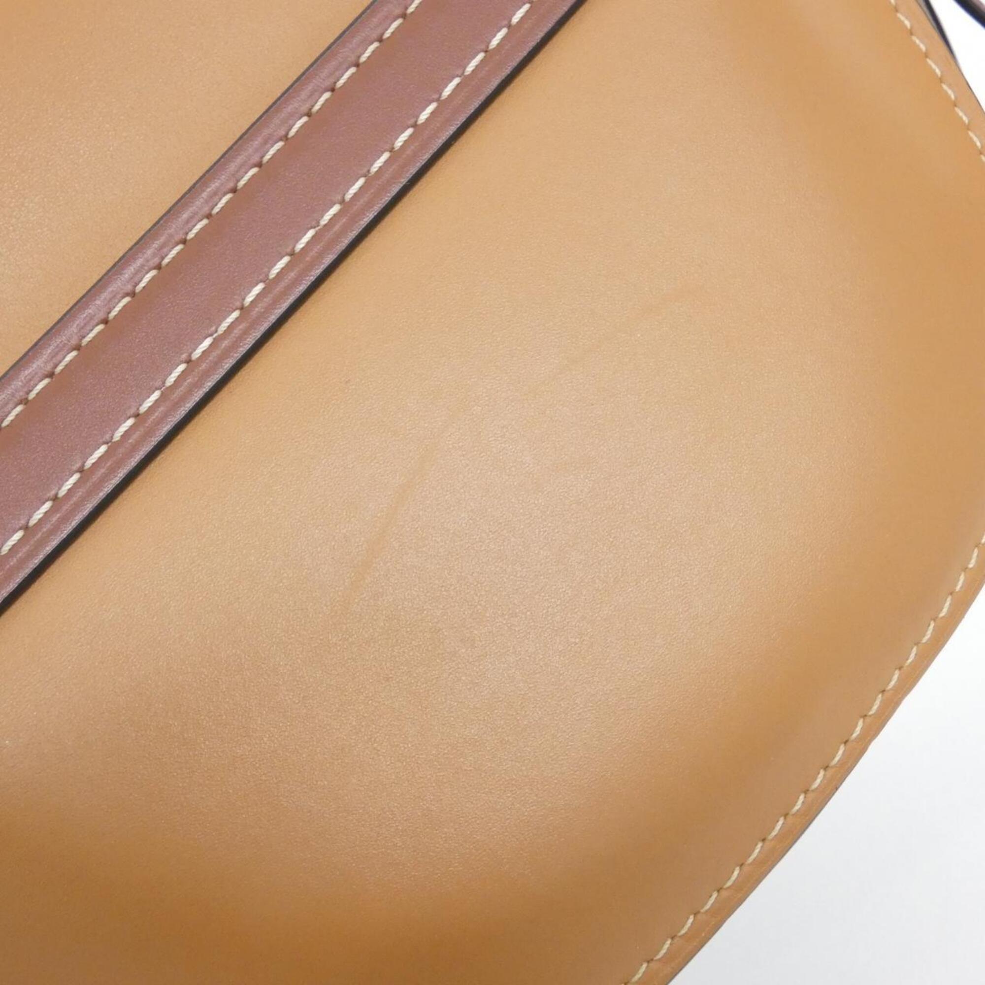 Loewe Gray Leather Shoulder Bag (Pre-Owned)