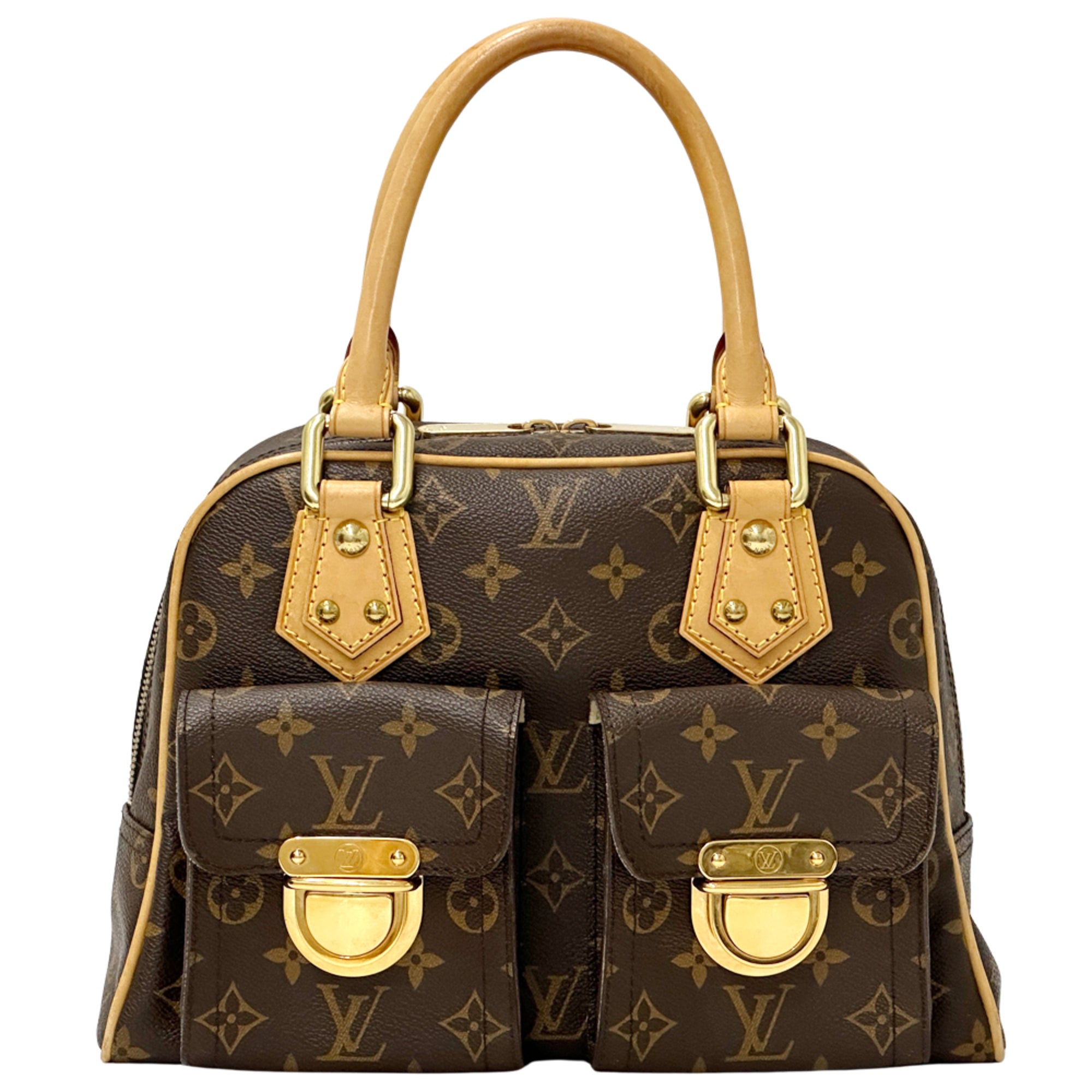 Louis Vuitton Brown Monogram Canvas Handbag (Pre-Owned)