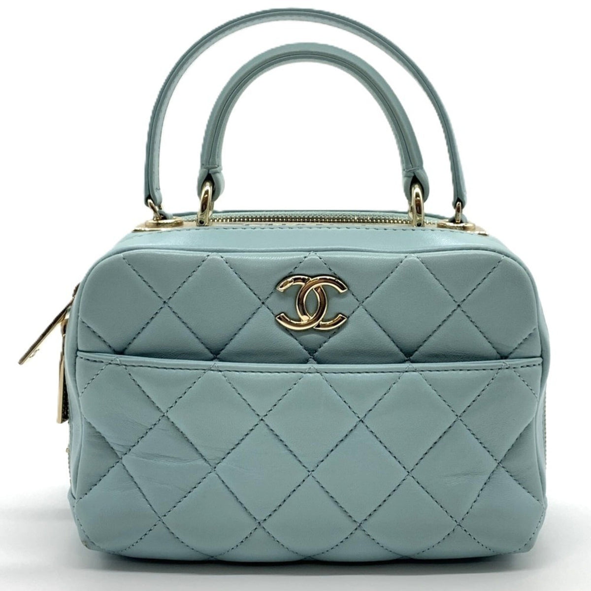 Chanel Leather Handbag Shoulder Bag (Pre-Owned)