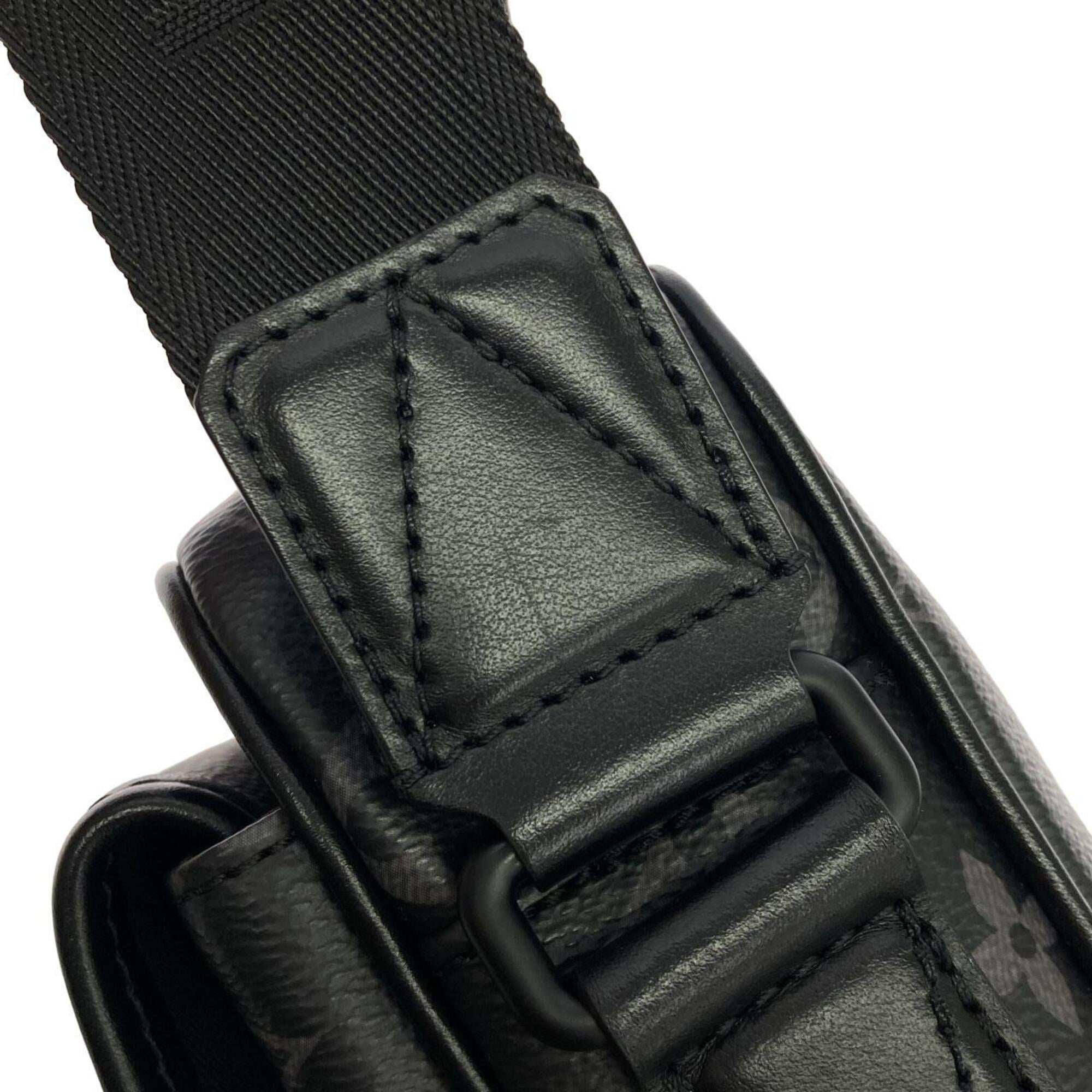 Louis Vuitton Black Coated Canvas Shoulder Bag (Pre-Owned)