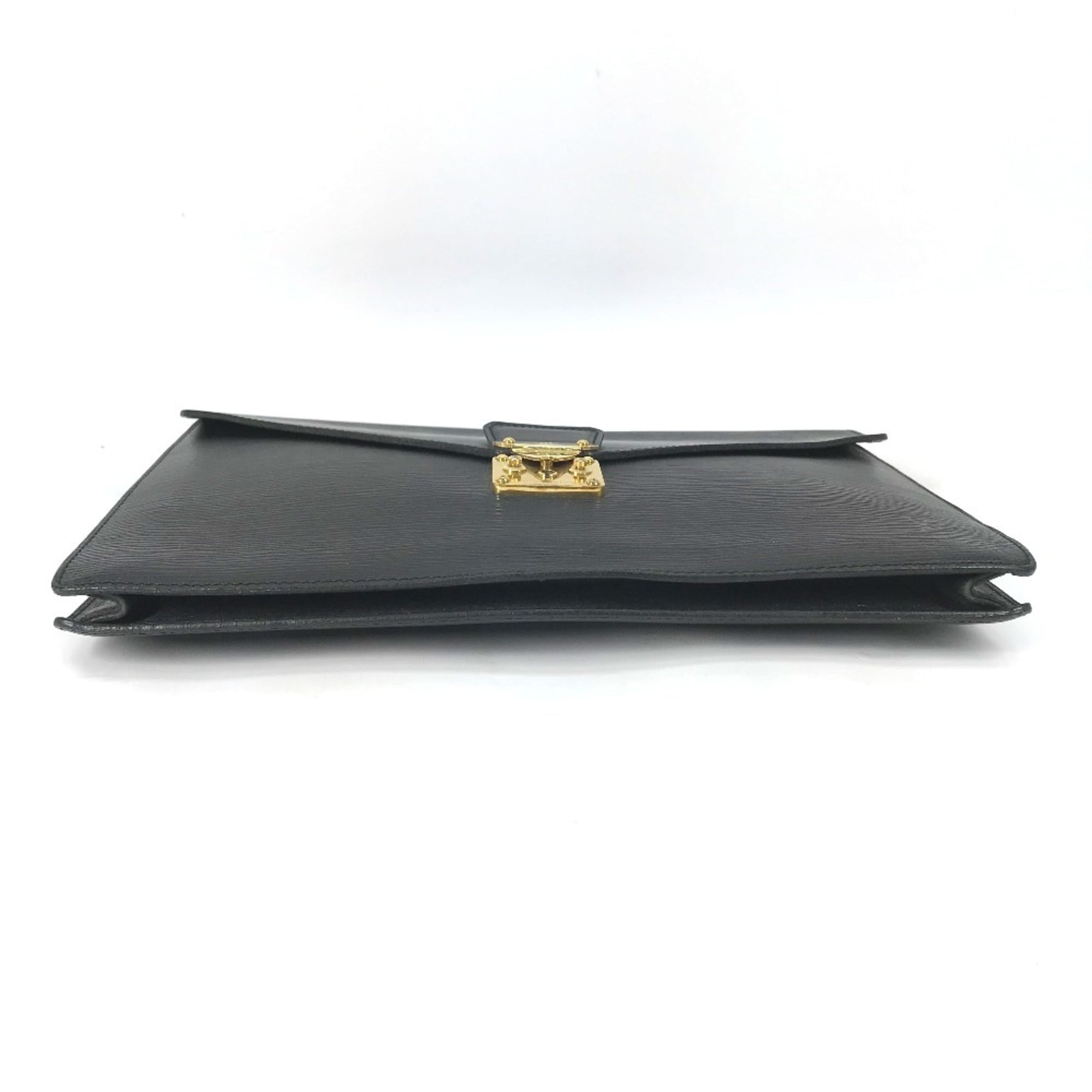 Louis Vuitton Epi Black Galle Noir Epi Leather Clutch Bag (Pre-Owned)