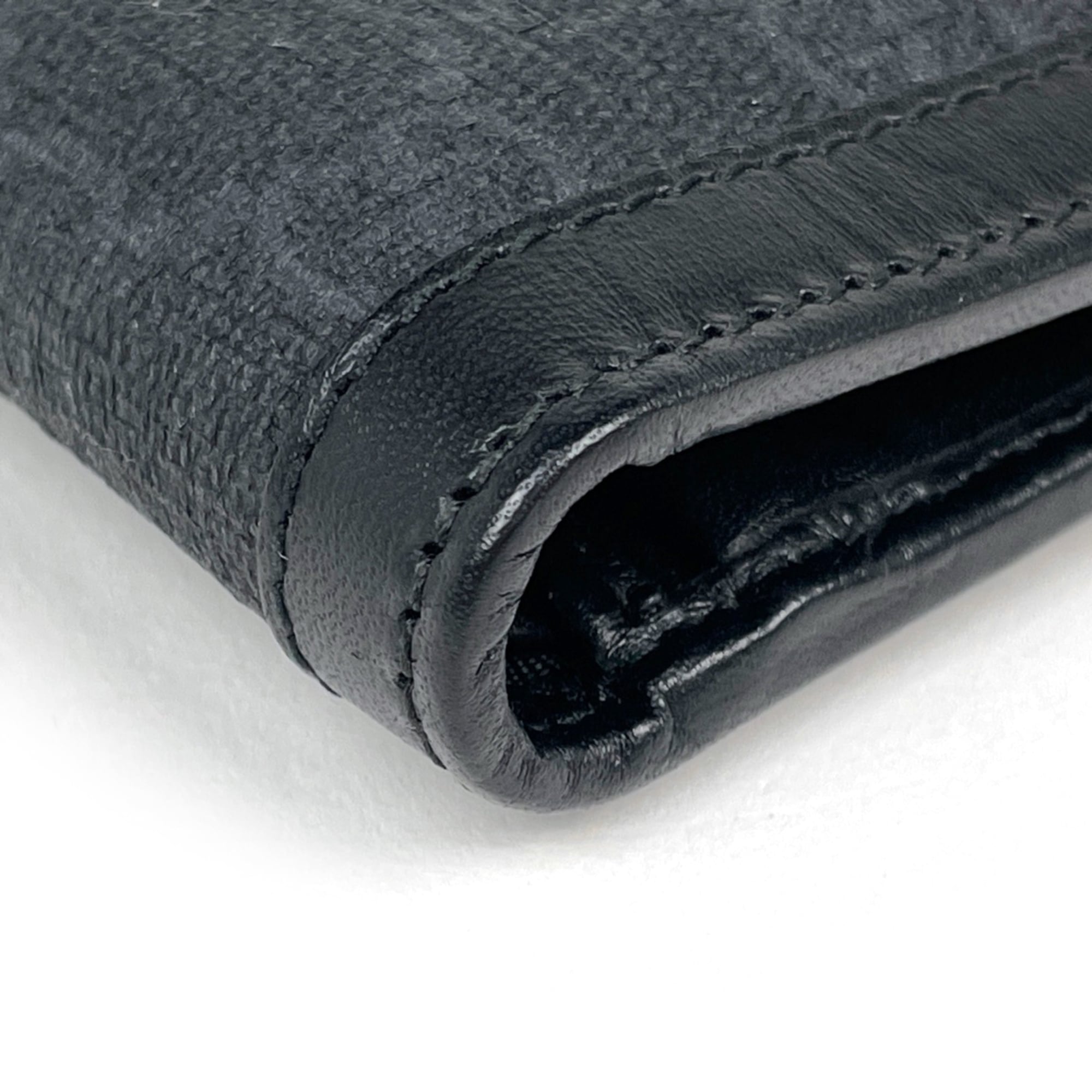Gucci Gg Supreme Black Coated Canvas Leather Wallet (Bi-Fold) (Pre-Owned)