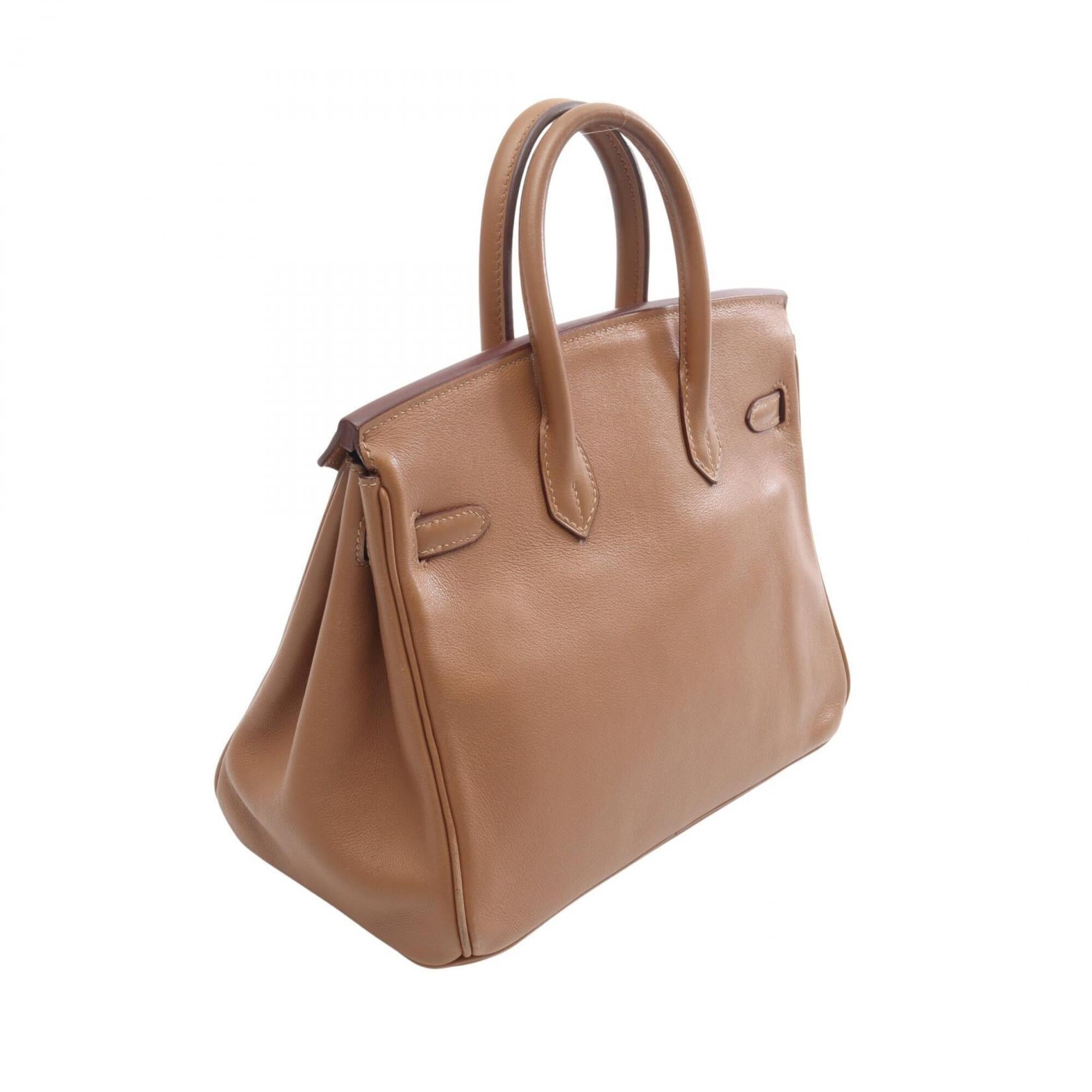 Hermes Brown Swift Leather Handbag (Pre-Owned)