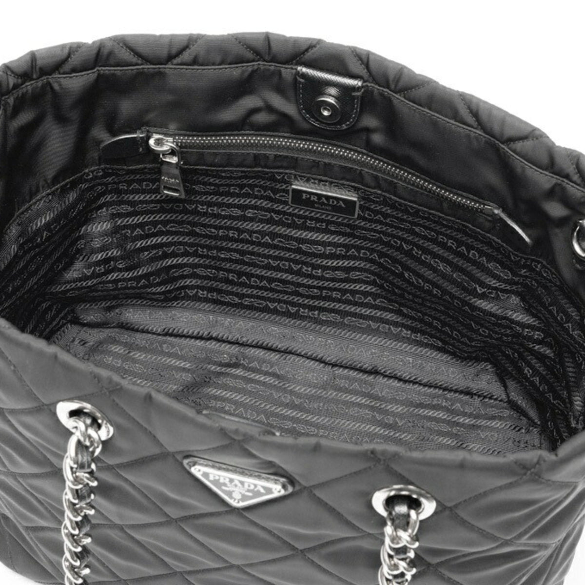 Prada Black Nylon Tote Bag (Pre-Owned)