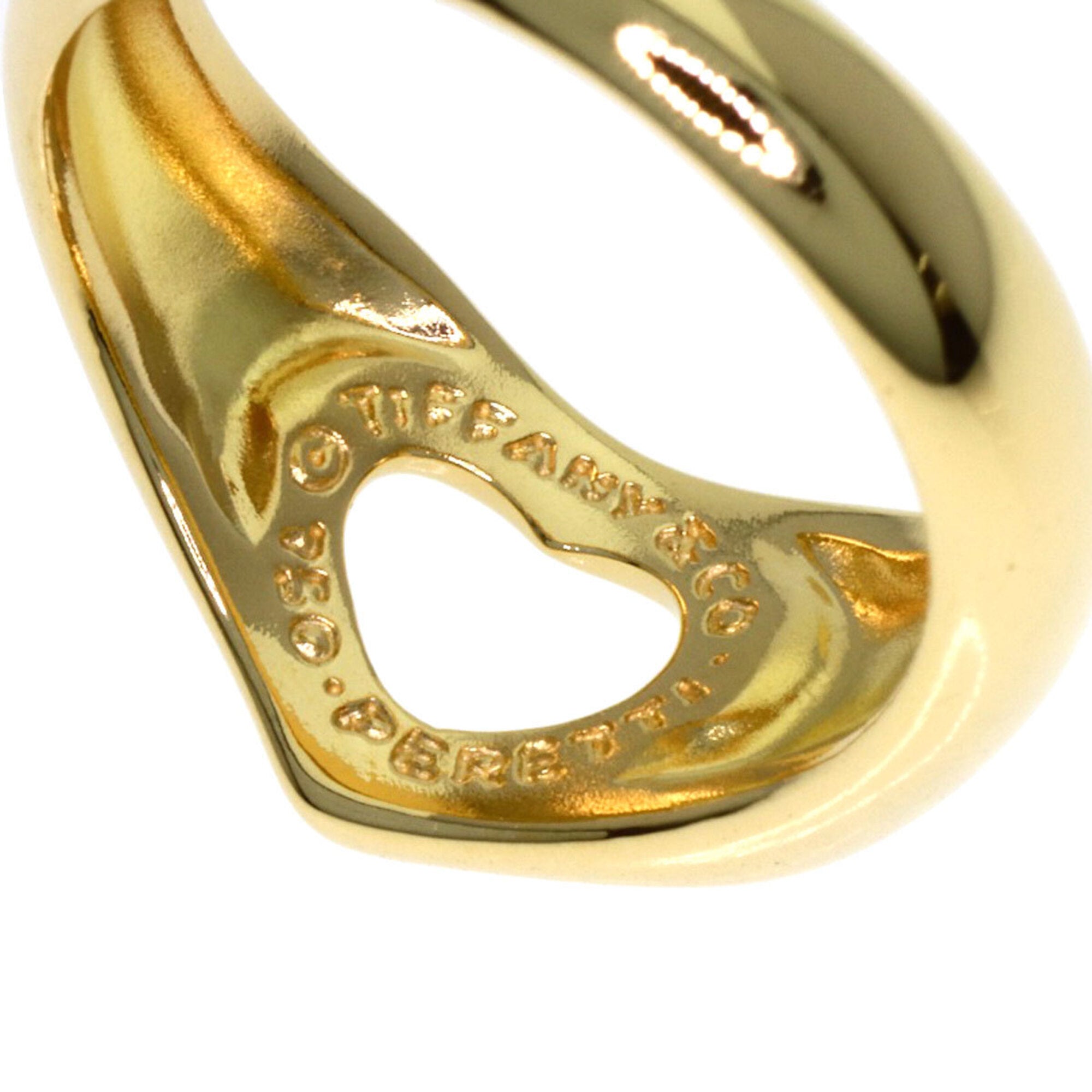 Tiffany Open Heart Yellow Gold (18K) Band Ring (Pre-Owned)