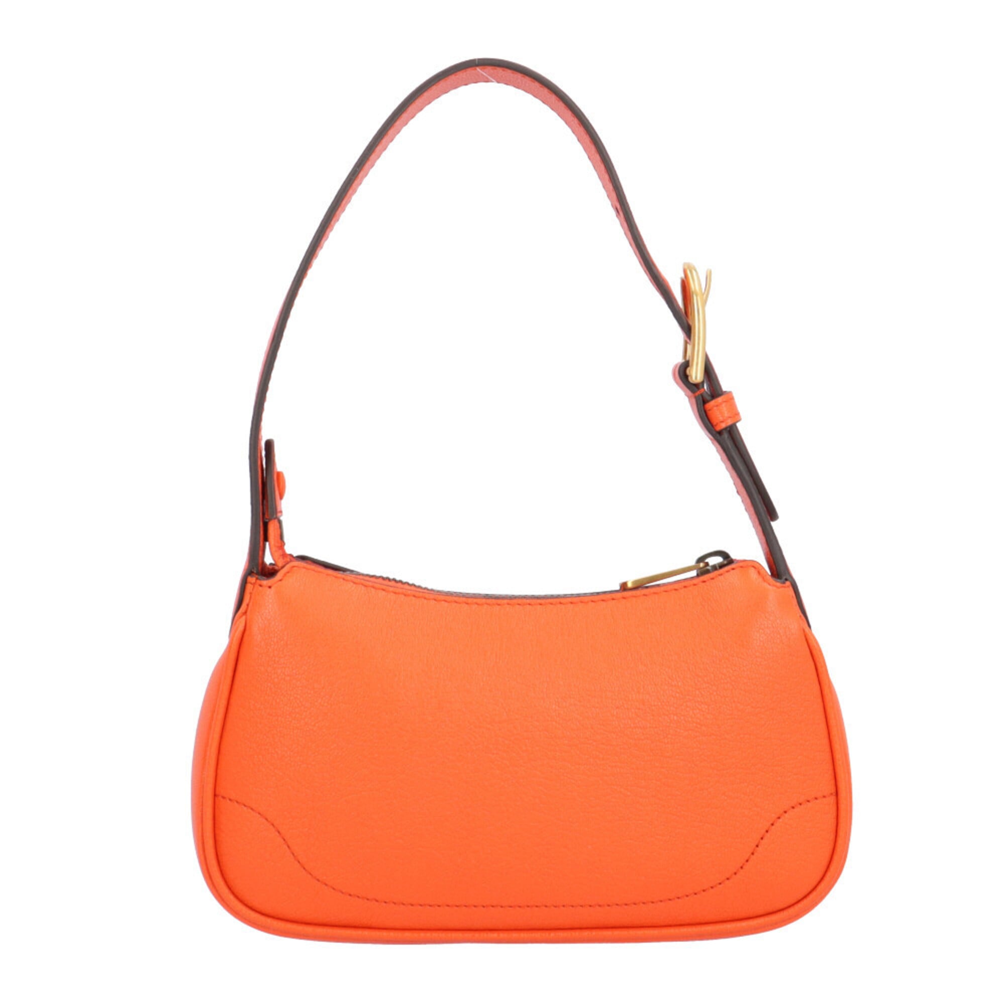 Gucci Gg Marmont Orange Leather Handbag (Pre-Owned)