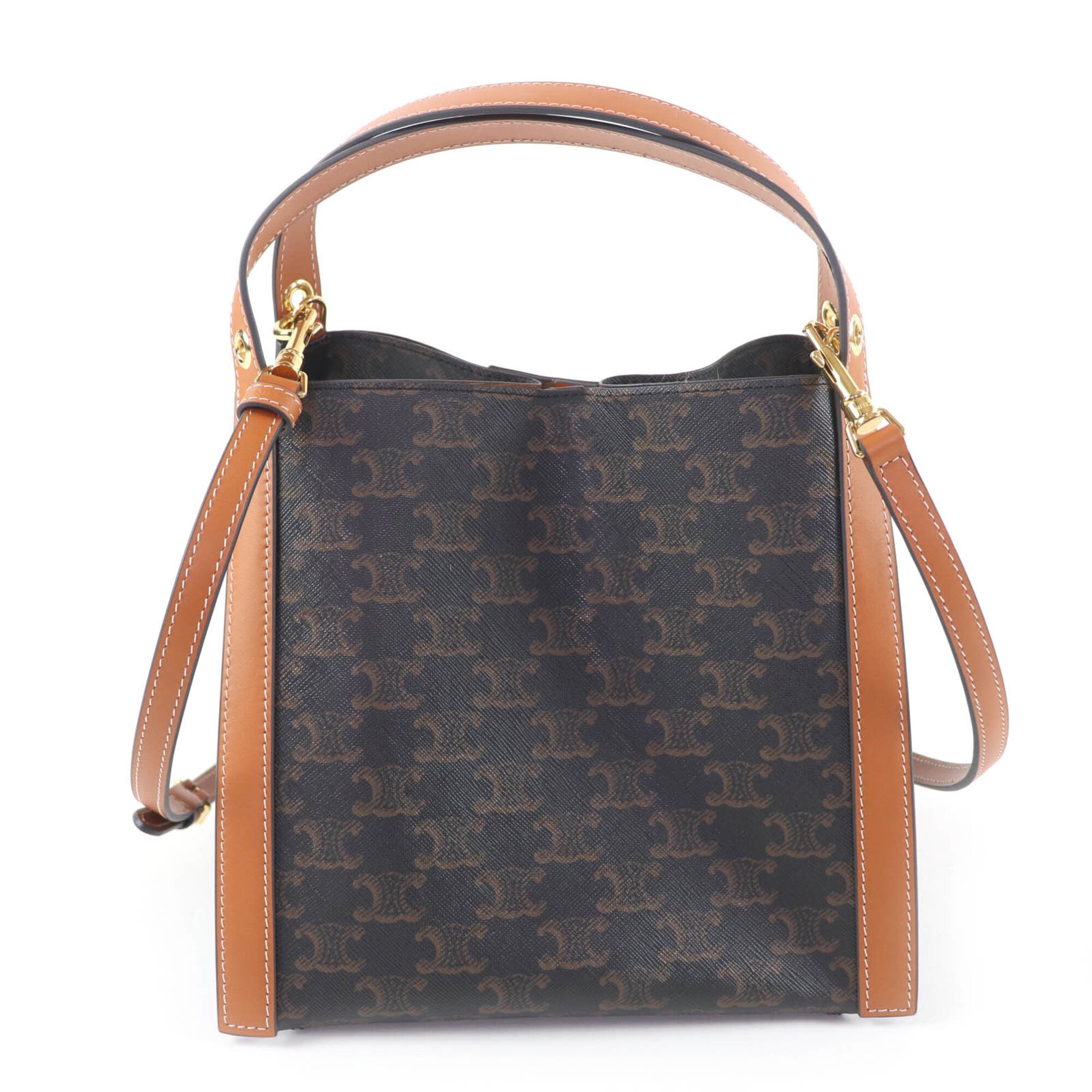 Celine Yellow Canvas Shoulder Bag (Pre-Owned)