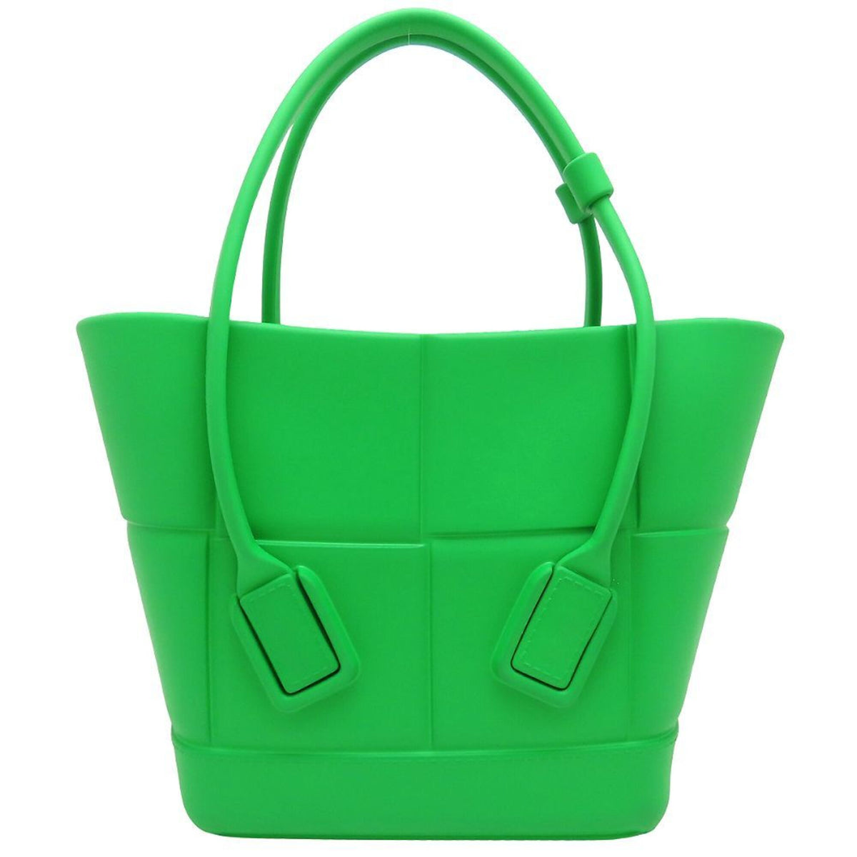 Bottega Veneta Green Rubber Handbag (Pre-Owned)