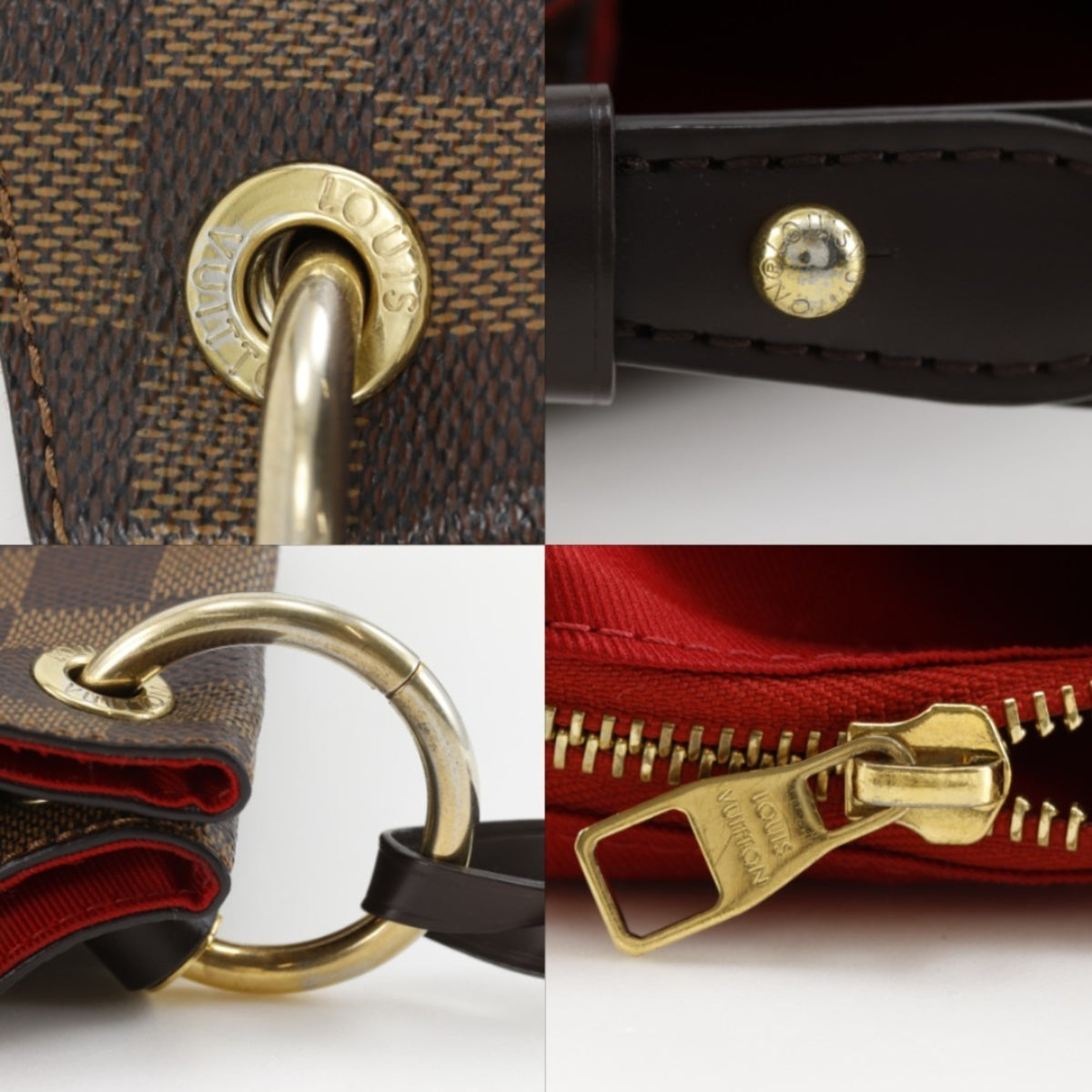 Louis Vuitton Brown Damier Canvas Shoulder Bag (Pre-Owned)
