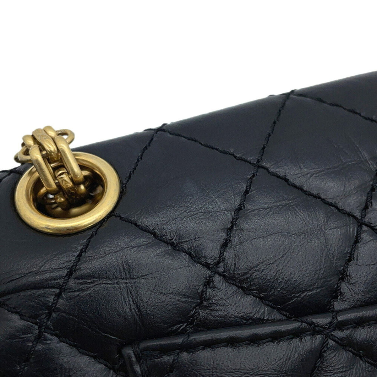 Chanel Matelasse Black Leather Handbag Shoulder Bag (Pre-Owned)