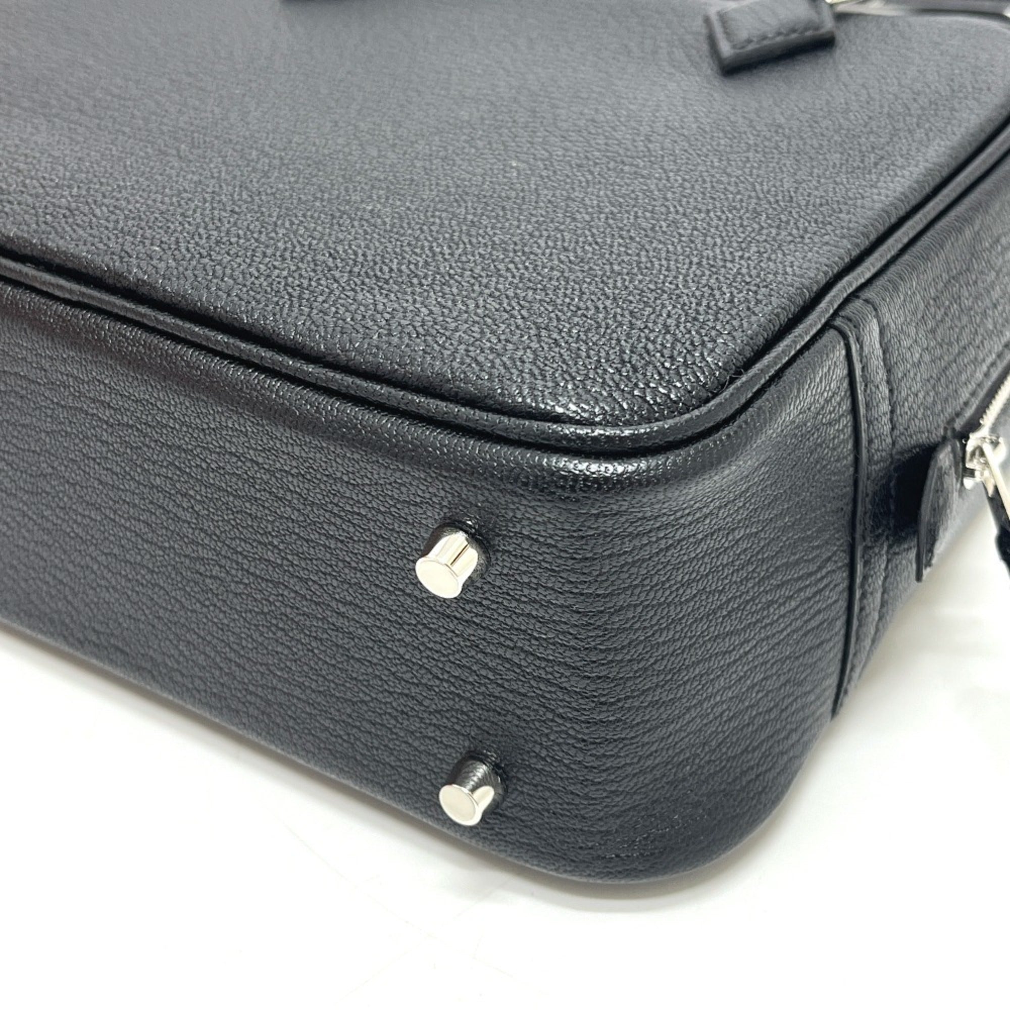 Hermes Black Chevre Myzore Leather Handbag (Pre-Owned)