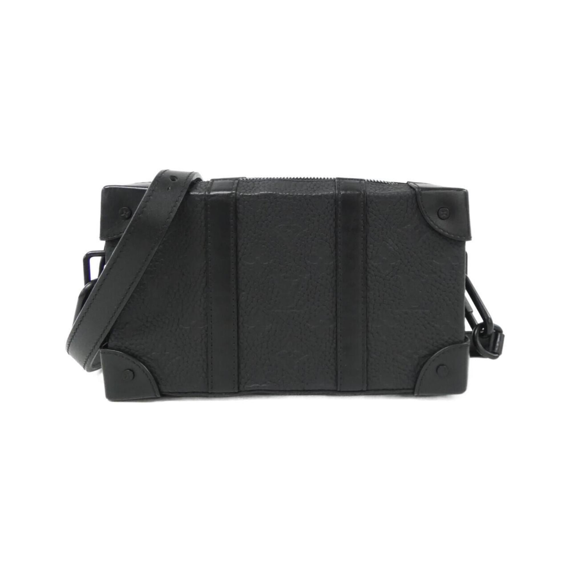 Louis Vuitton Black Leather Shoulder Bag (Pre-Owned)