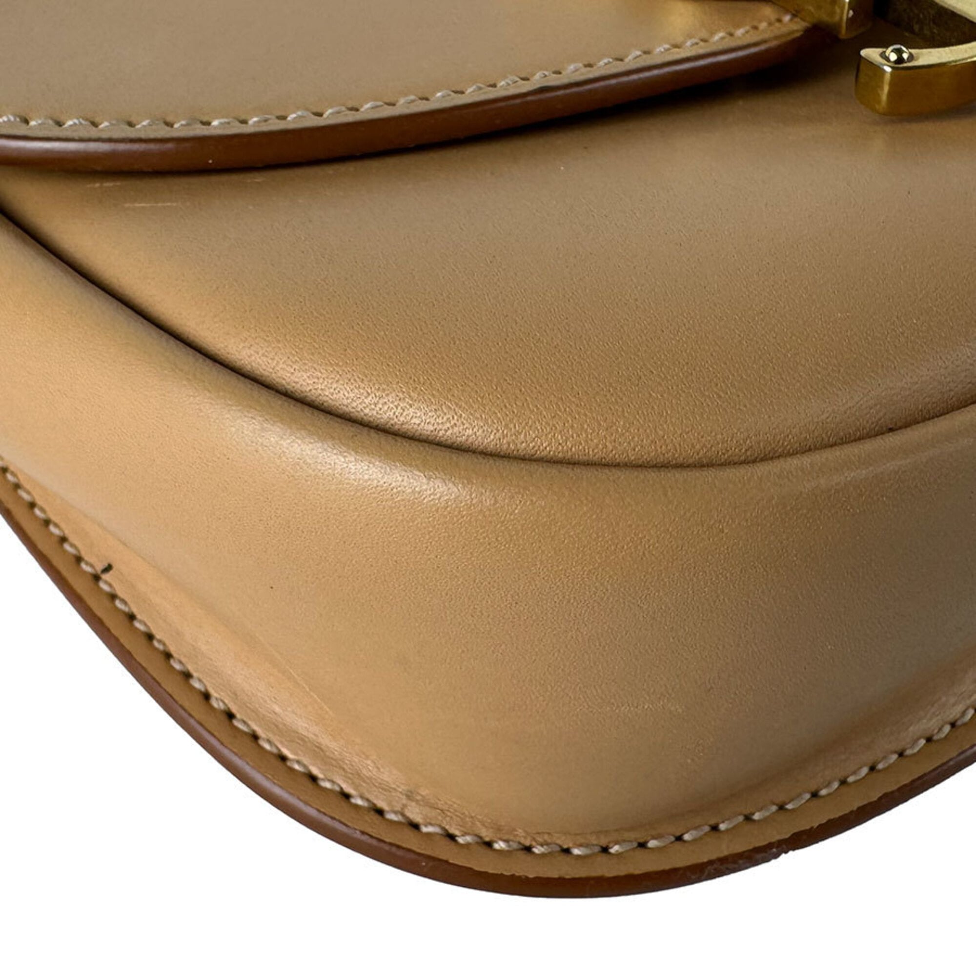 Saint Laurent Beige Leather Shoulder Bag (Pre-Owned)