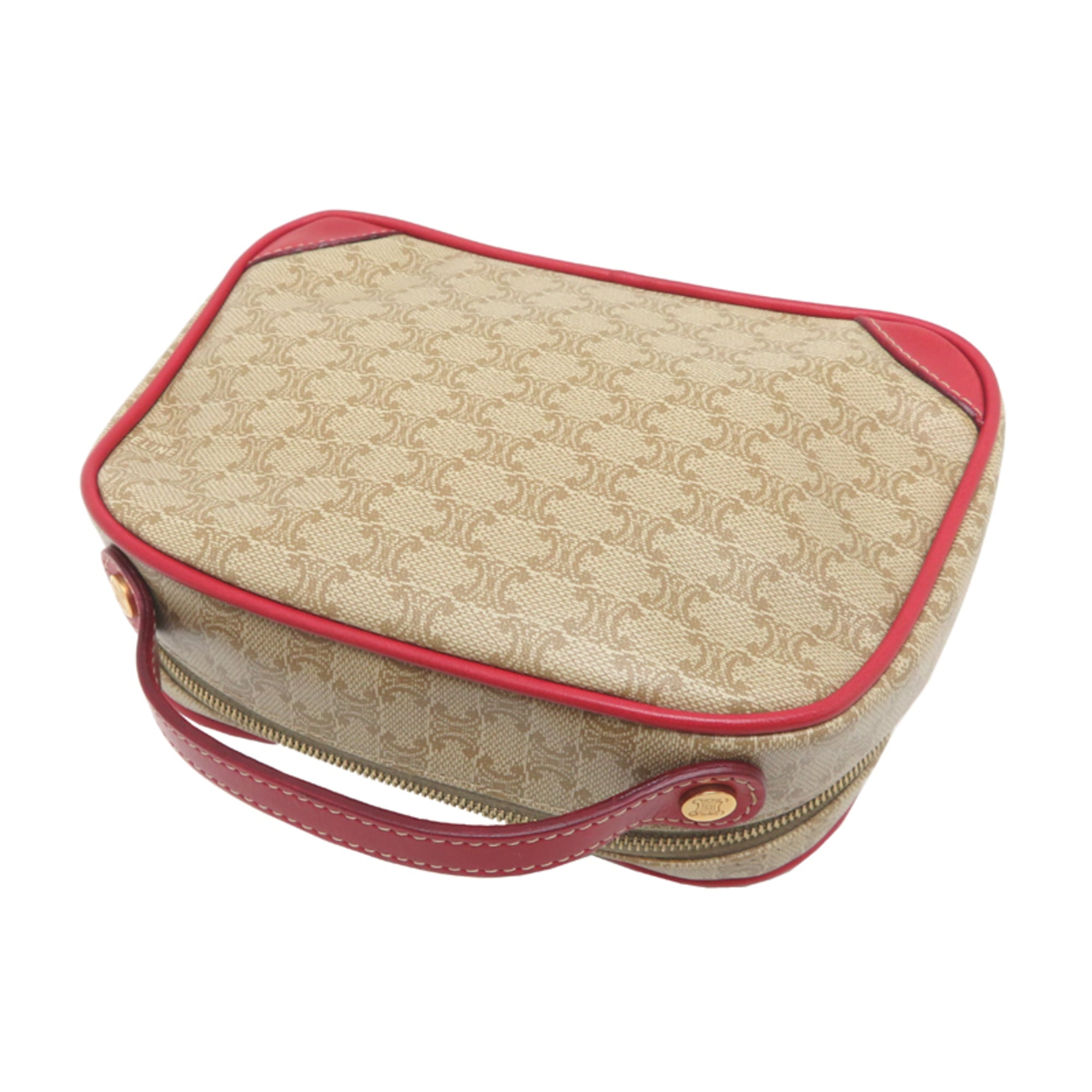 Celine Beige Red Color Handbag (Pre-Owned)