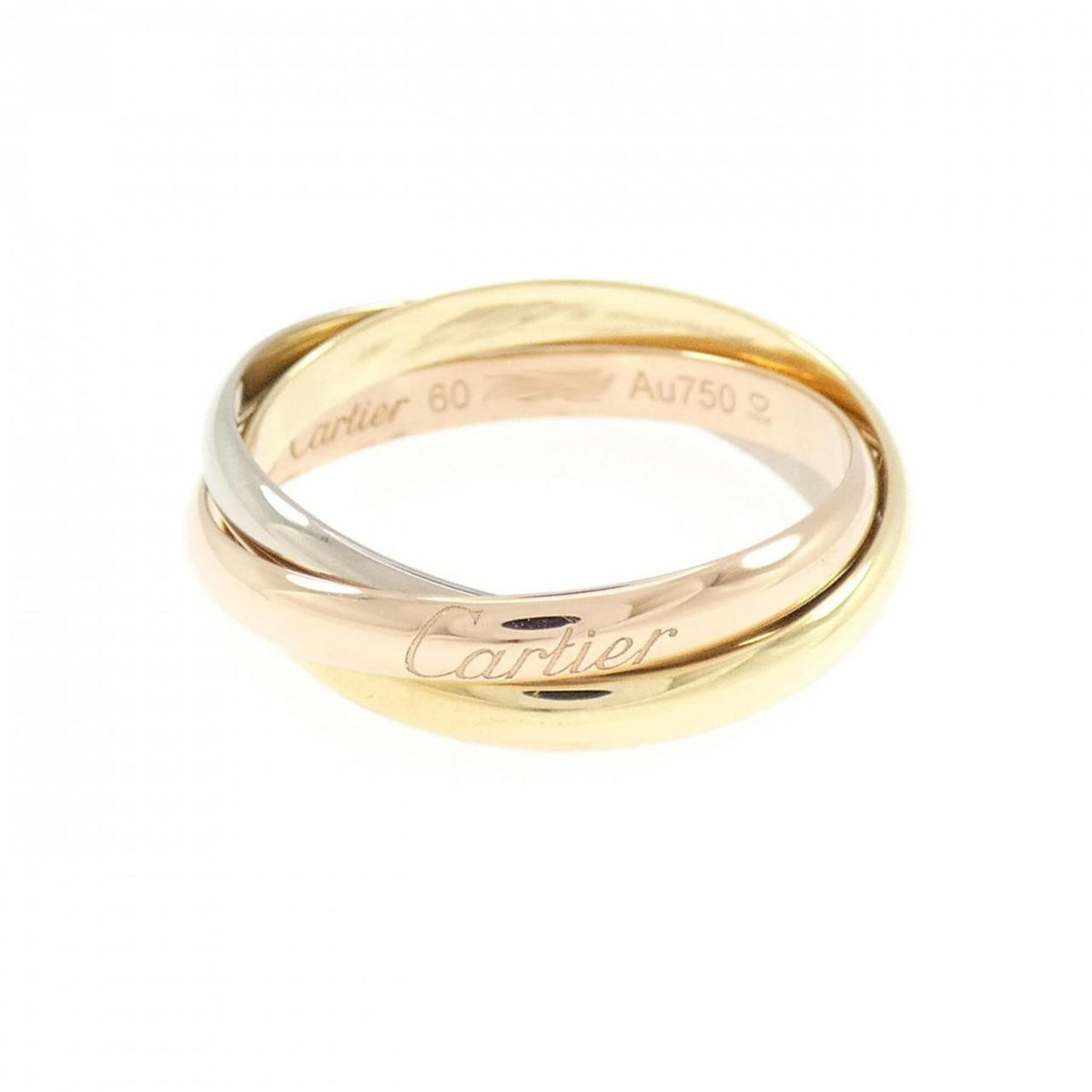 Cartier Trinity Yellow Gold (18K) Pink Gold (18K) White Gold (18K) Band Ring (Pre-Owned)