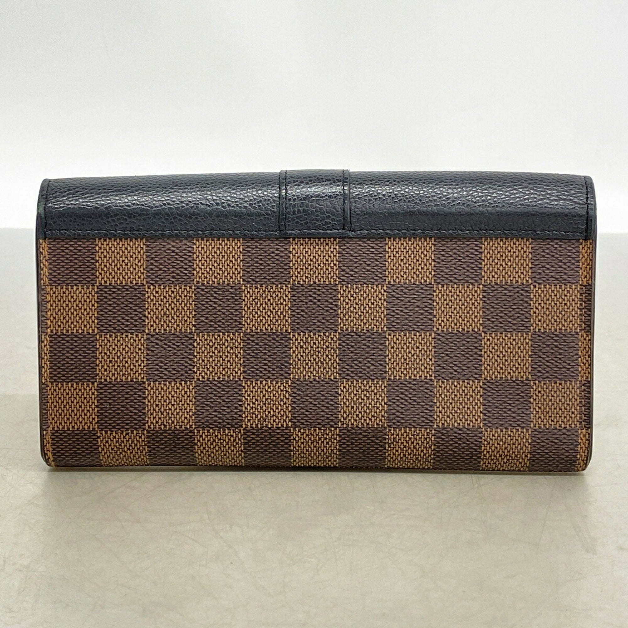 Louis Vuitton Ebene Noir Long Wallet (Bi-Fold) (Pre-Owned)