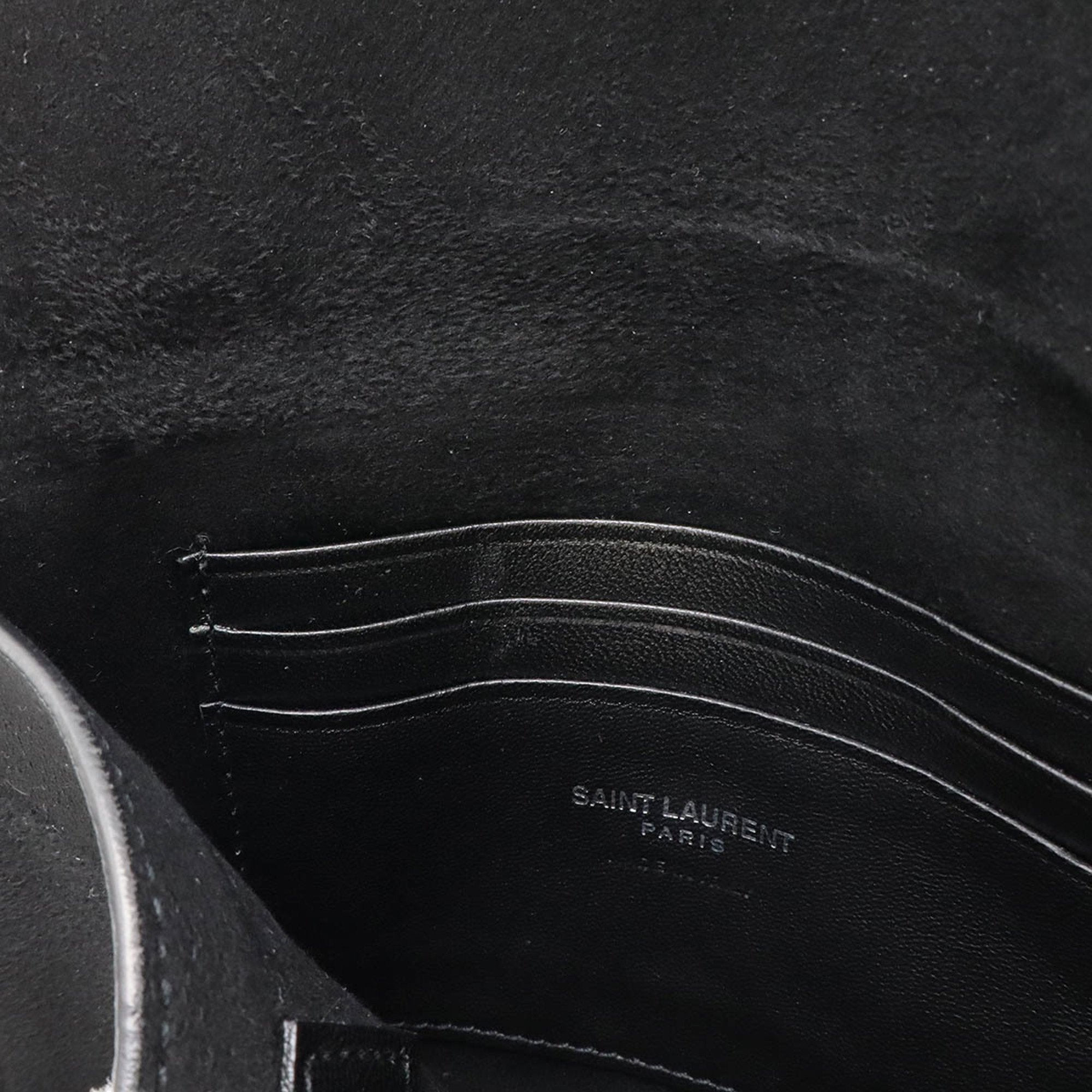 Yves Saint Laurent Gray Leather Shoulder Bag (Pre-Owned)