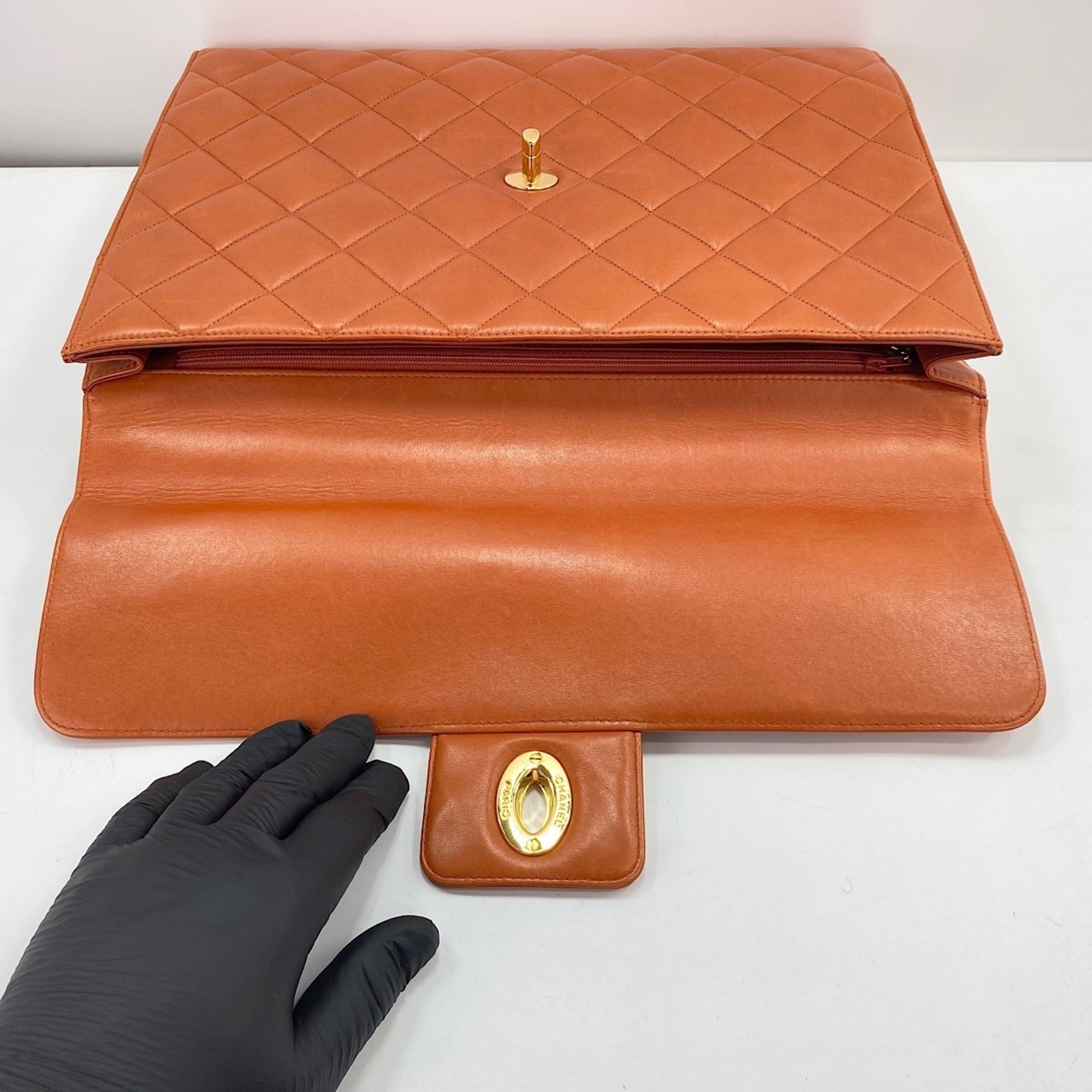 Chanel Orange Handbag (Pre-Owned)