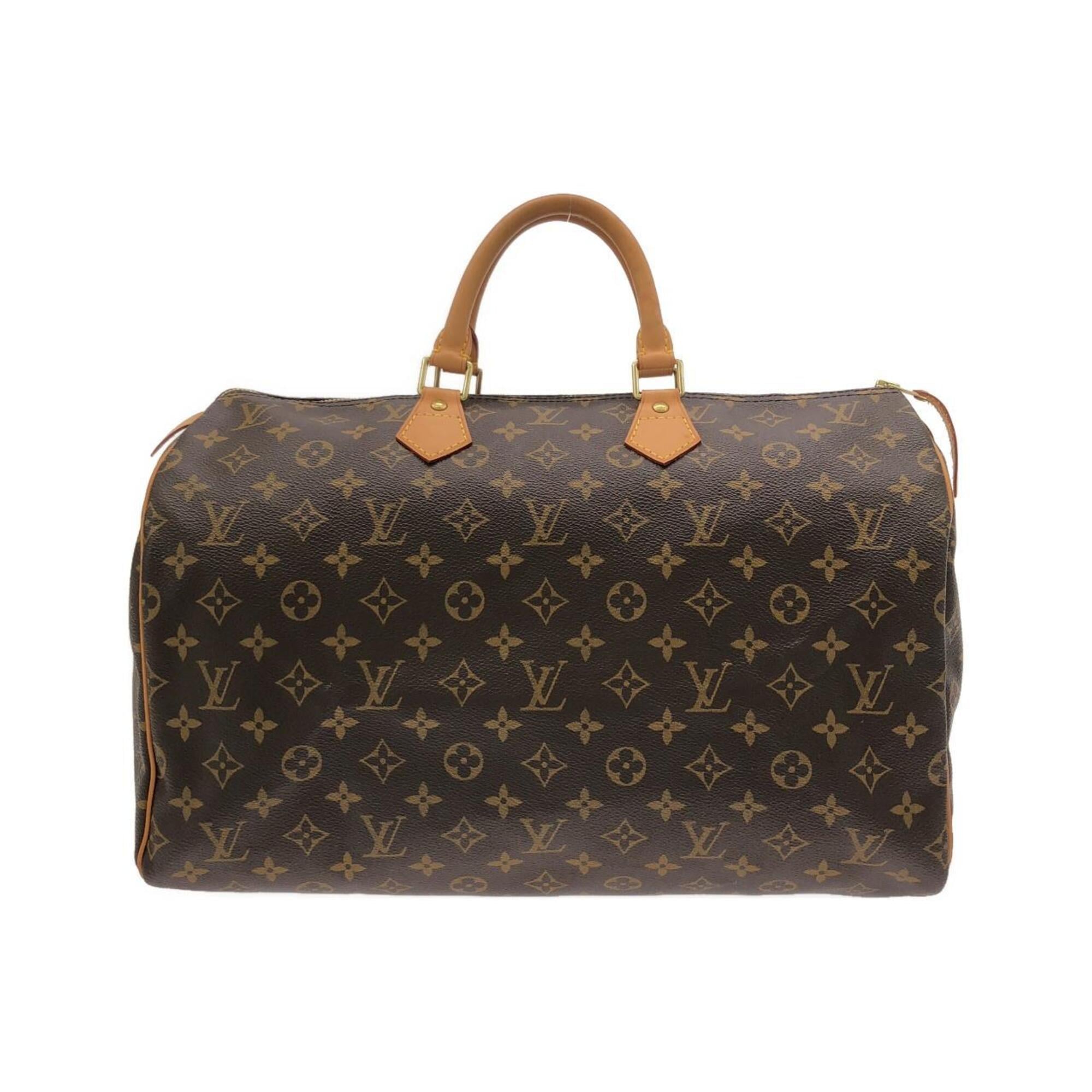 Louis Vuitton Marron Coated Canvas Boston Bag (Pre-Owned)
