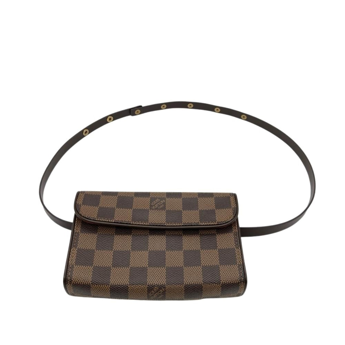 Louis Vuitton Brown Damier Canvas Pochette Sling Bag (Pre-Owned)