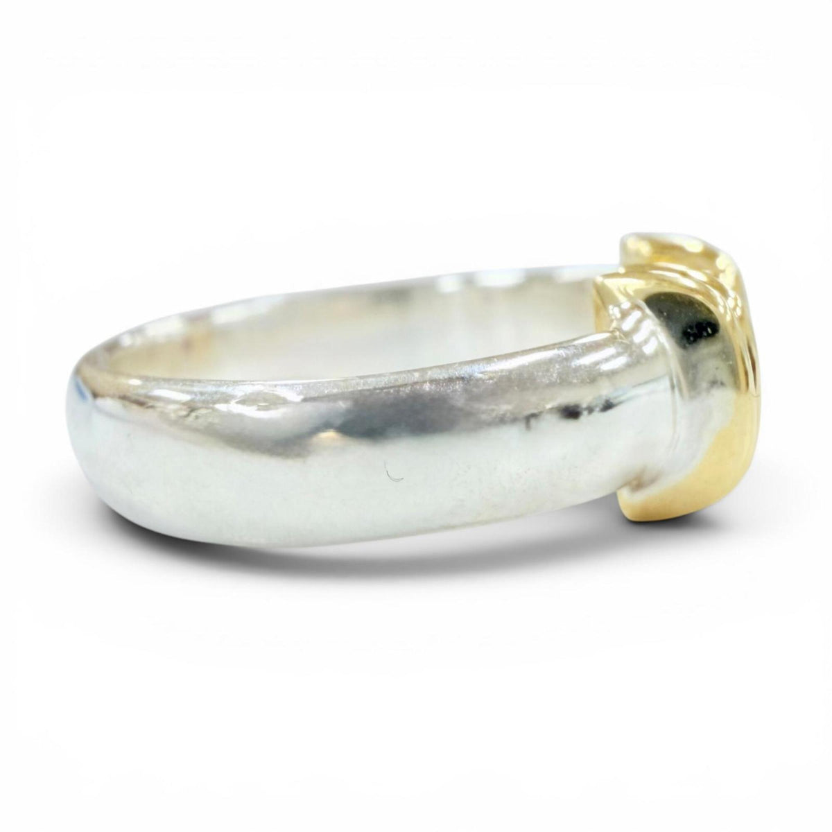 Tiffany Gold Silver Gold (18K) Silver 925 Band Ring (Pre-Owned)