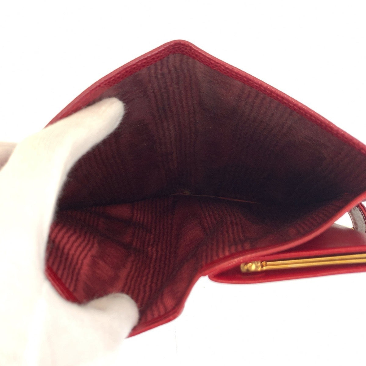 Chanel Wine Leather Wallet (Bi-Fold) (Pre-Owned)
