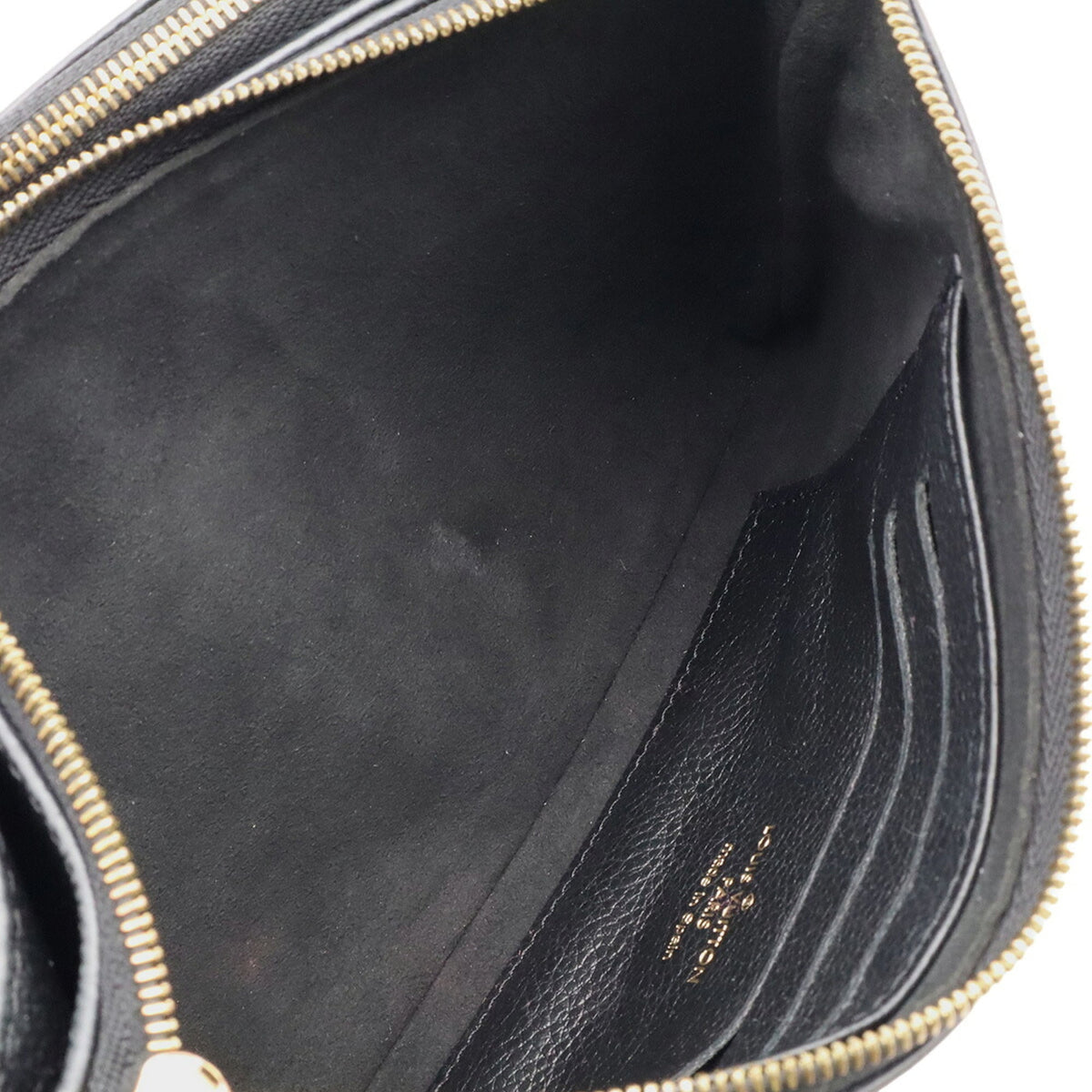 Louis Vuitton Beige Black Monogram Empreinte Leather Clutch Bag Pochette Pouch Shoulder Bag (Pre-Owned)