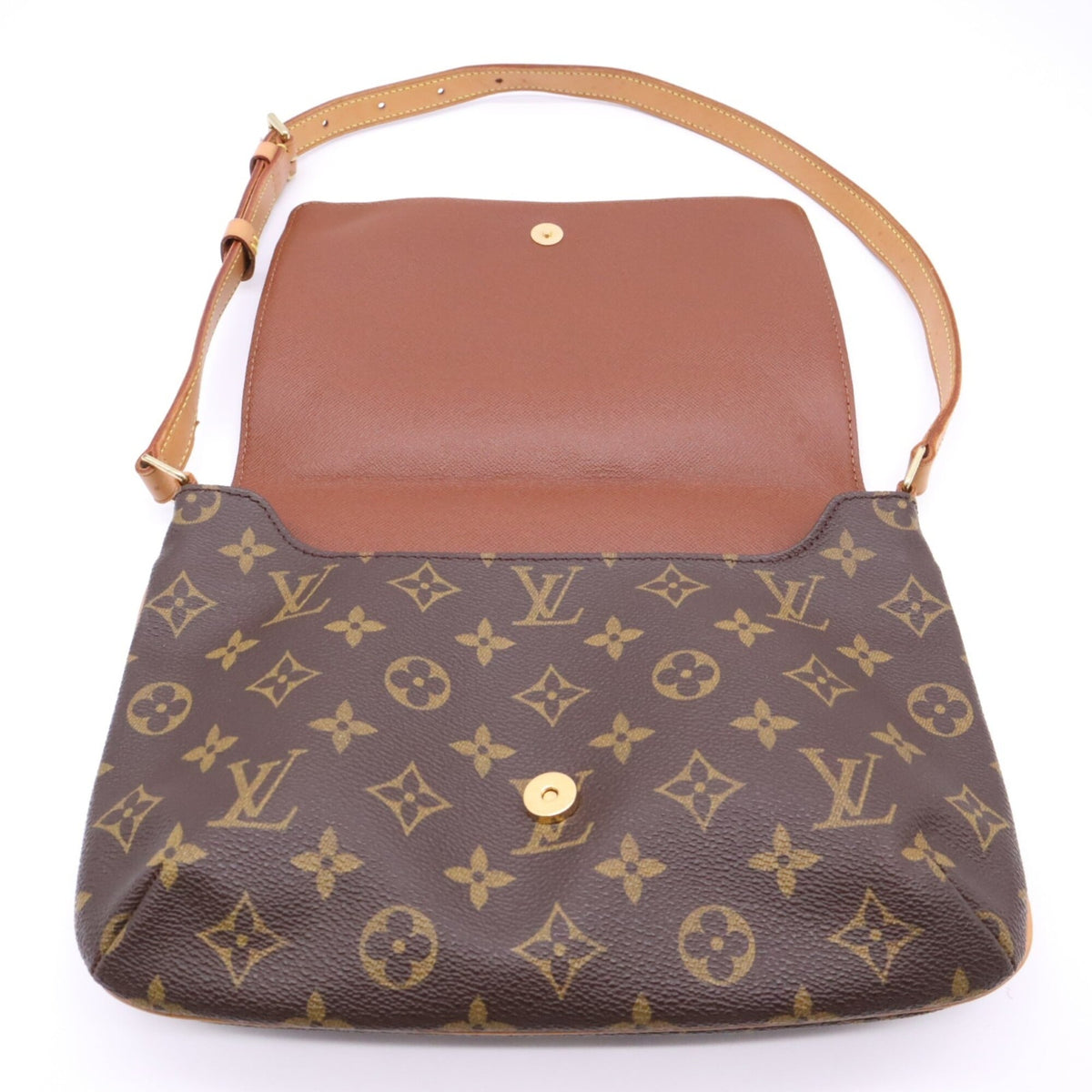 Louis Vuitton Beige Brown Monogram Monogram Shoulder Bag (Pre-Owned)
