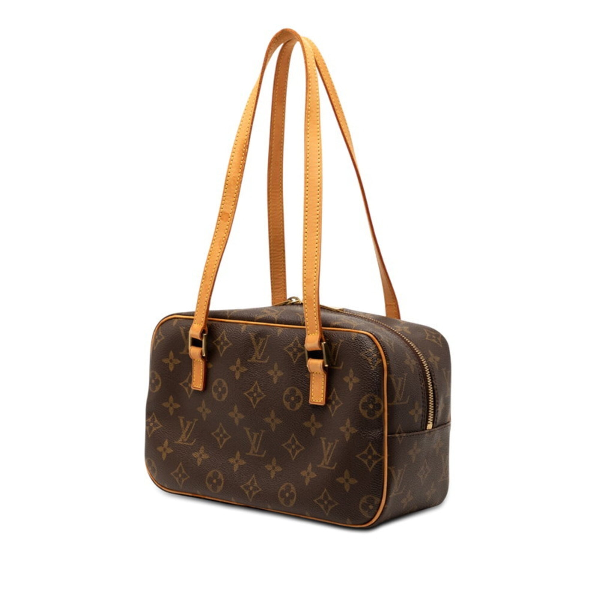 Louis Vuitton Monogram Brown Pvc Leather Handbag Shoulder Bag (Pre-Owned)