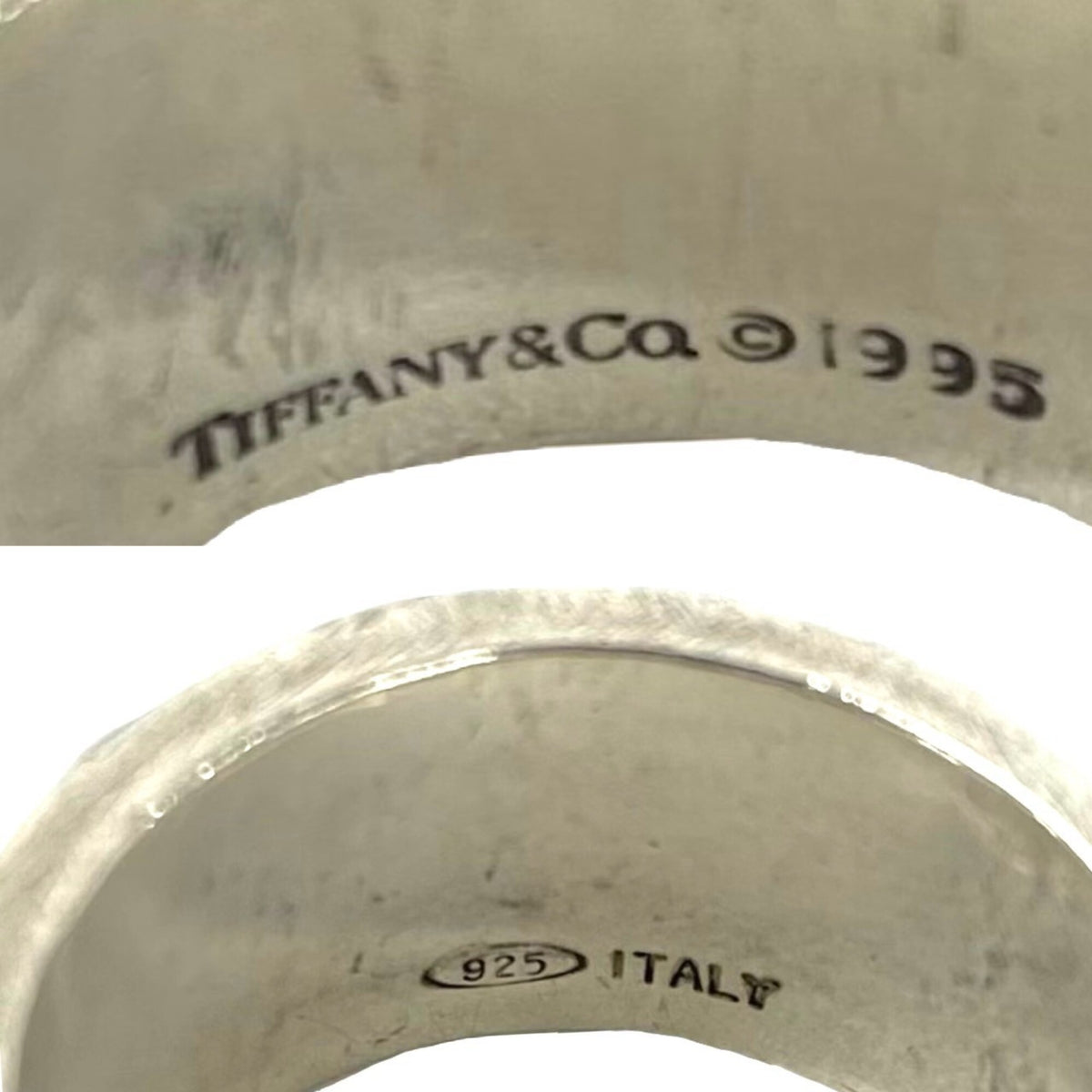 Tiffany Silver Silver 925 Band Ring (Pre-Owned)