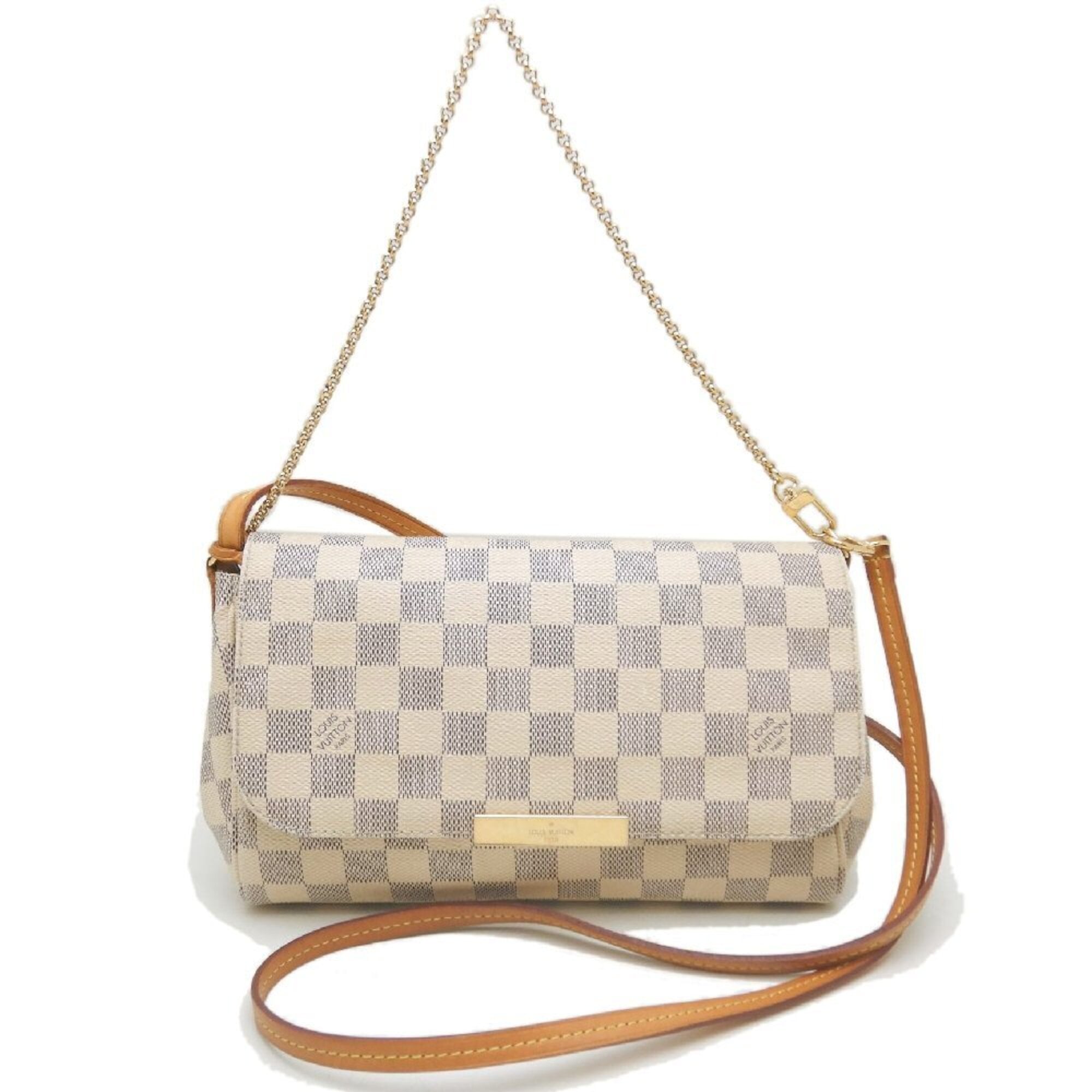 Louis Vuitton Damier Azur Azur Coated Canvas Shoulder Bag (Pre-Owned)