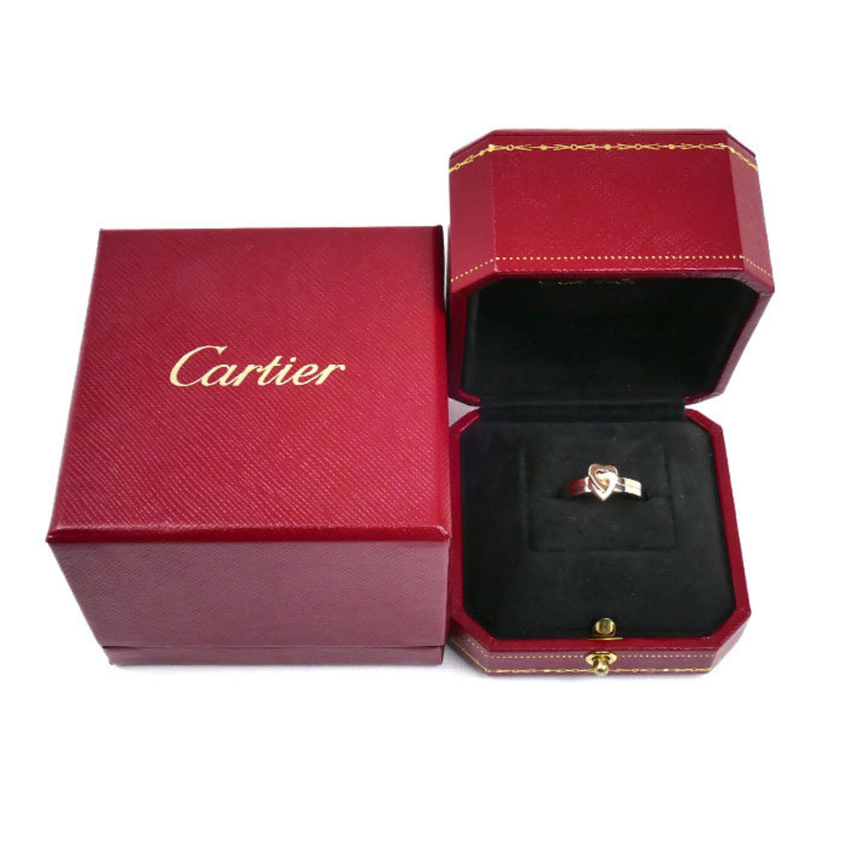 Cartier Pink Gold (18K) White Gold (18K) Band Ring (Pre-Owned)