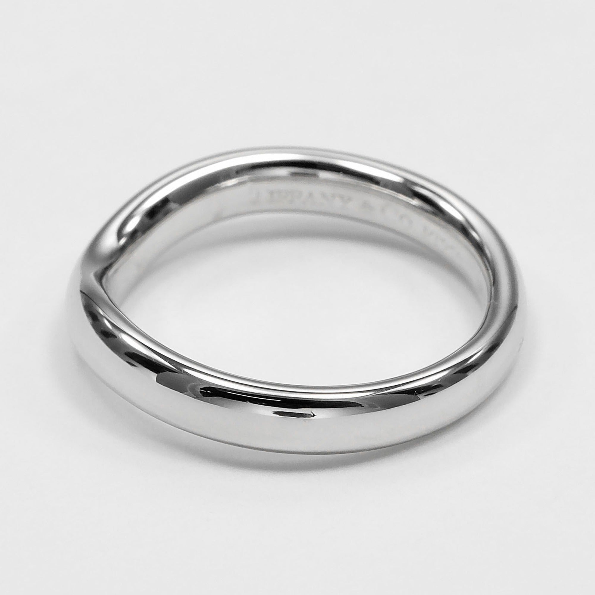 Tiffany Platinum Platinum 950 Band Ring (Pre-Owned)