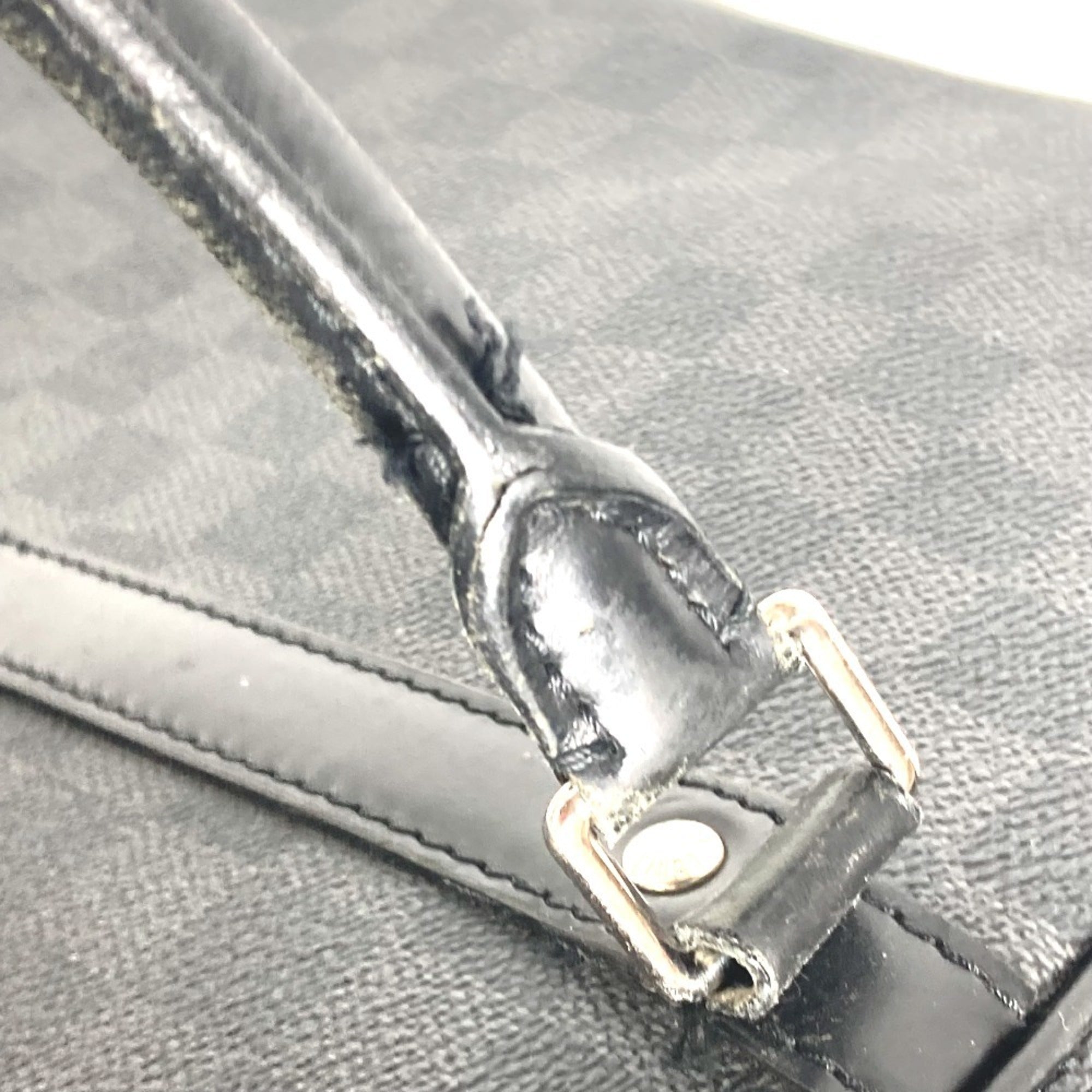 Louis Vuitton Black Damier Graphite Handbag Tote Bag (Pre-Owned)