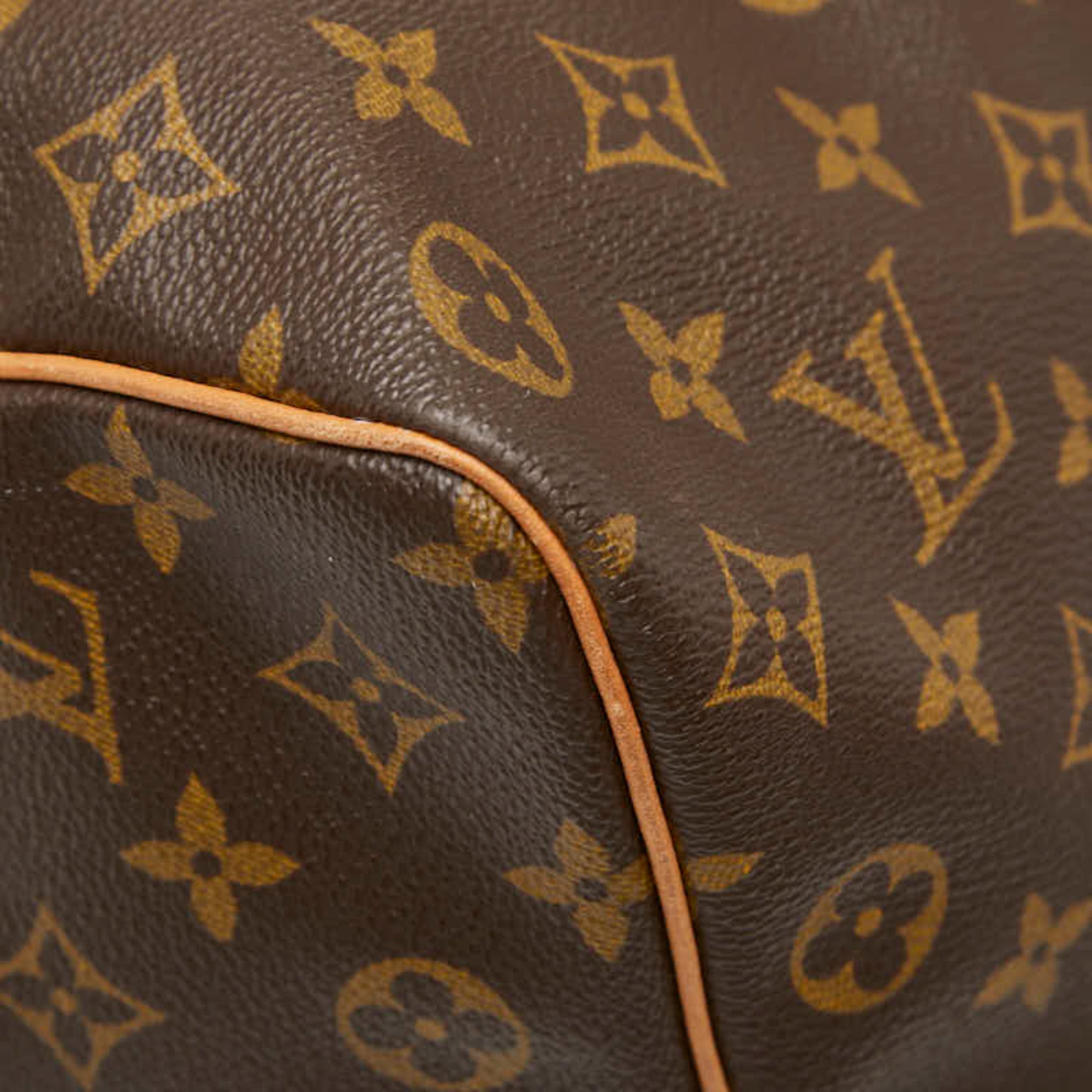 Louis Vuitton Monogram Brown Pvc Leather Boston Bag Handbag (Pre-Owned)
