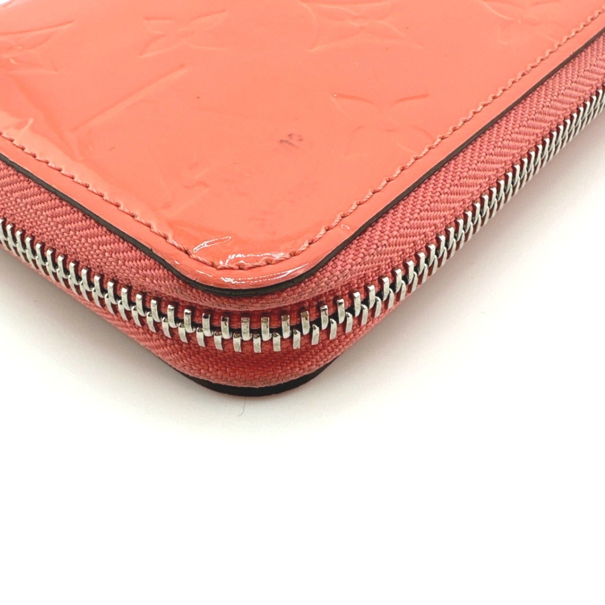 Louis Vuitton Monogram Vernis Rose Litchi Monogram Vernis Long Wallet (Bi-Fold) (Pre-Owned)