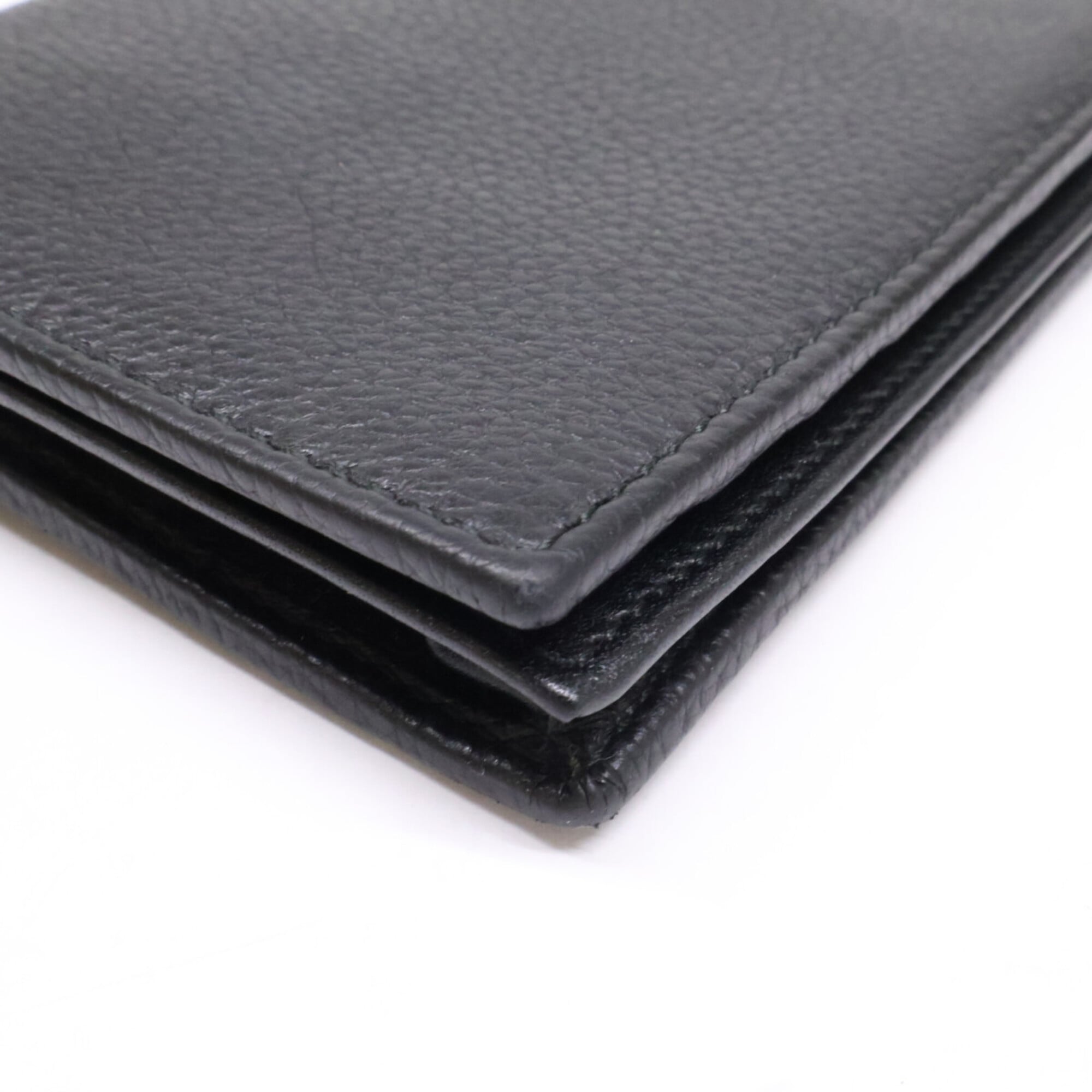 Bvlgari Black Leather Long Wallet (Bi-Fold) (Pre-Owned)