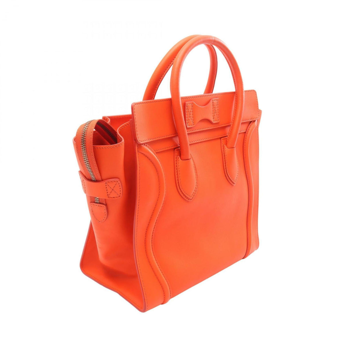 Celine Red Color Leather Handbag (Pre-Owned)