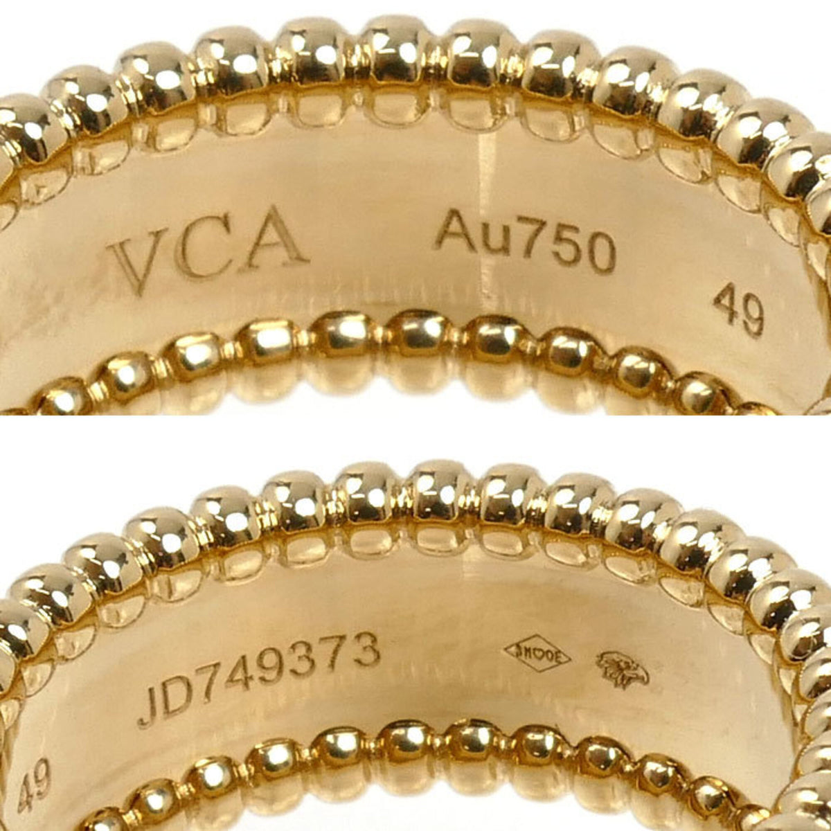Van Cleef & Arpels Yellow Gold (18K) Band Ring (Pre-Owned)
