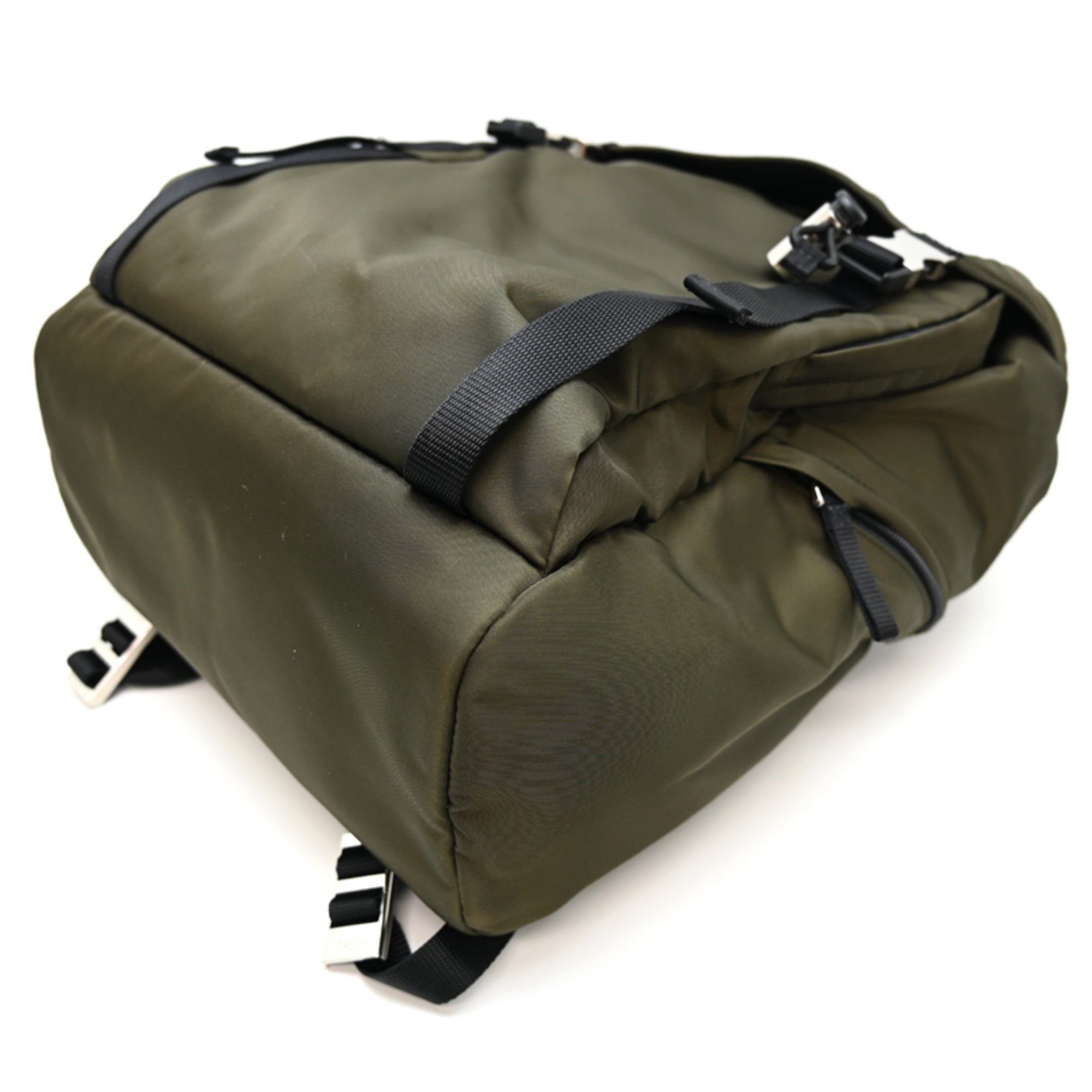 Prada Khaki Nylon Backpack (Pre-Owned)