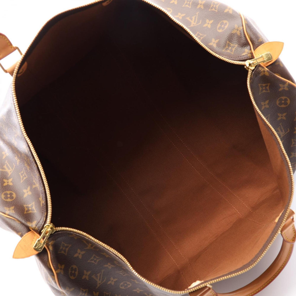 Louis Vuitton Brown Coated Canvas Leather Boston Bag Handbag (Pre-Owned)