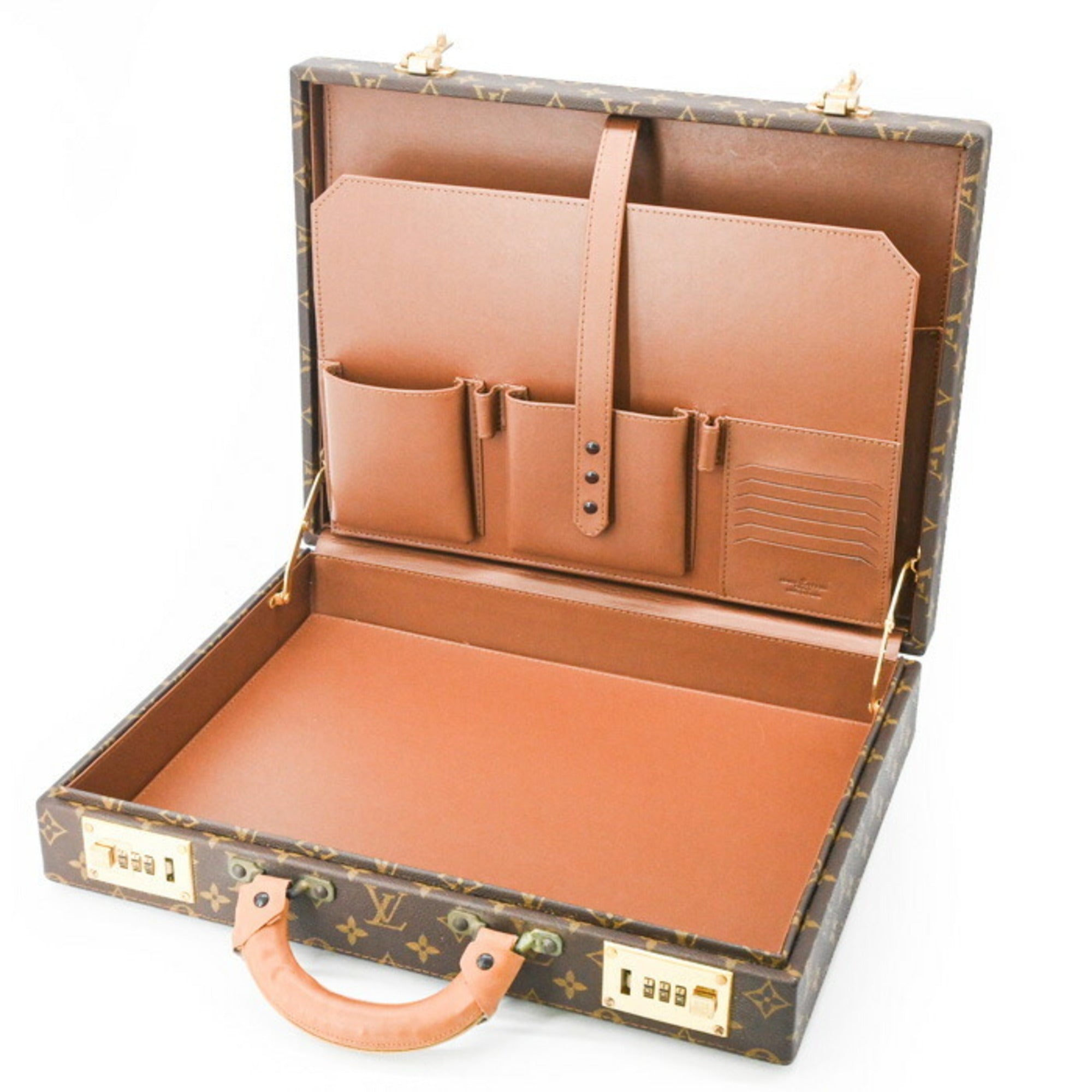 Louis Vuitton Brown Monogram Leather Attaché Case (Pre-Owned)